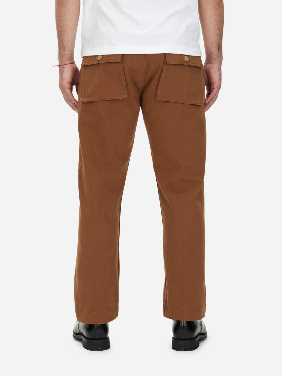 Fatigue Pant ~ Rust Washed HBT