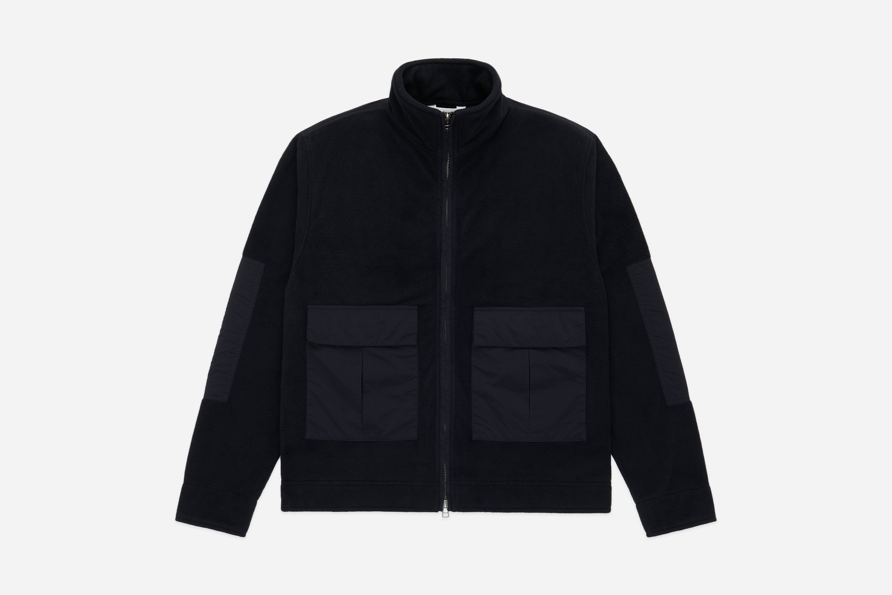 『TEN FLEECE JKT BLACK M』 Fleece Jacket ~ Black – 3sixteen
