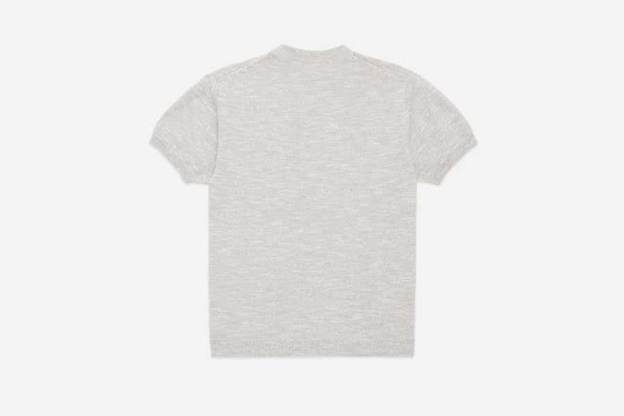 Knit T-Shirt ~ Natural Marled Yarn