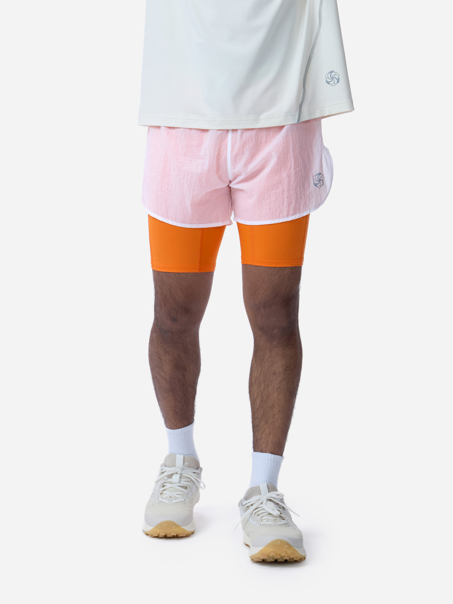 Pace Short ~ White/Orange