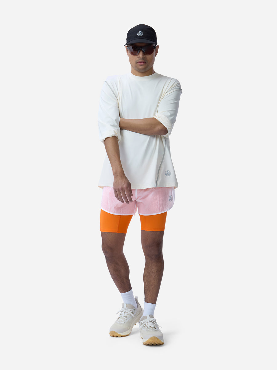 Pace Short ~ White/Orange