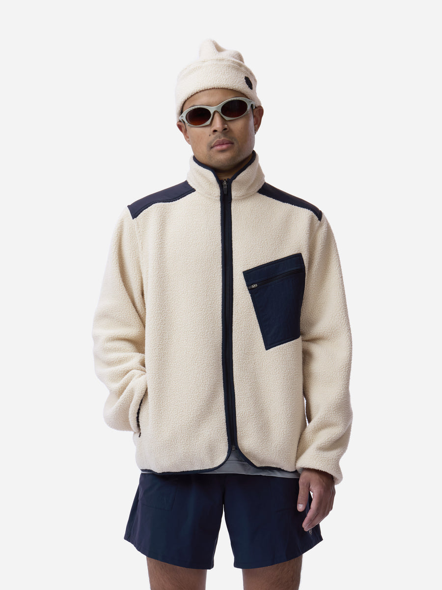 Summit Fleece ~ Ecru/Midnight
