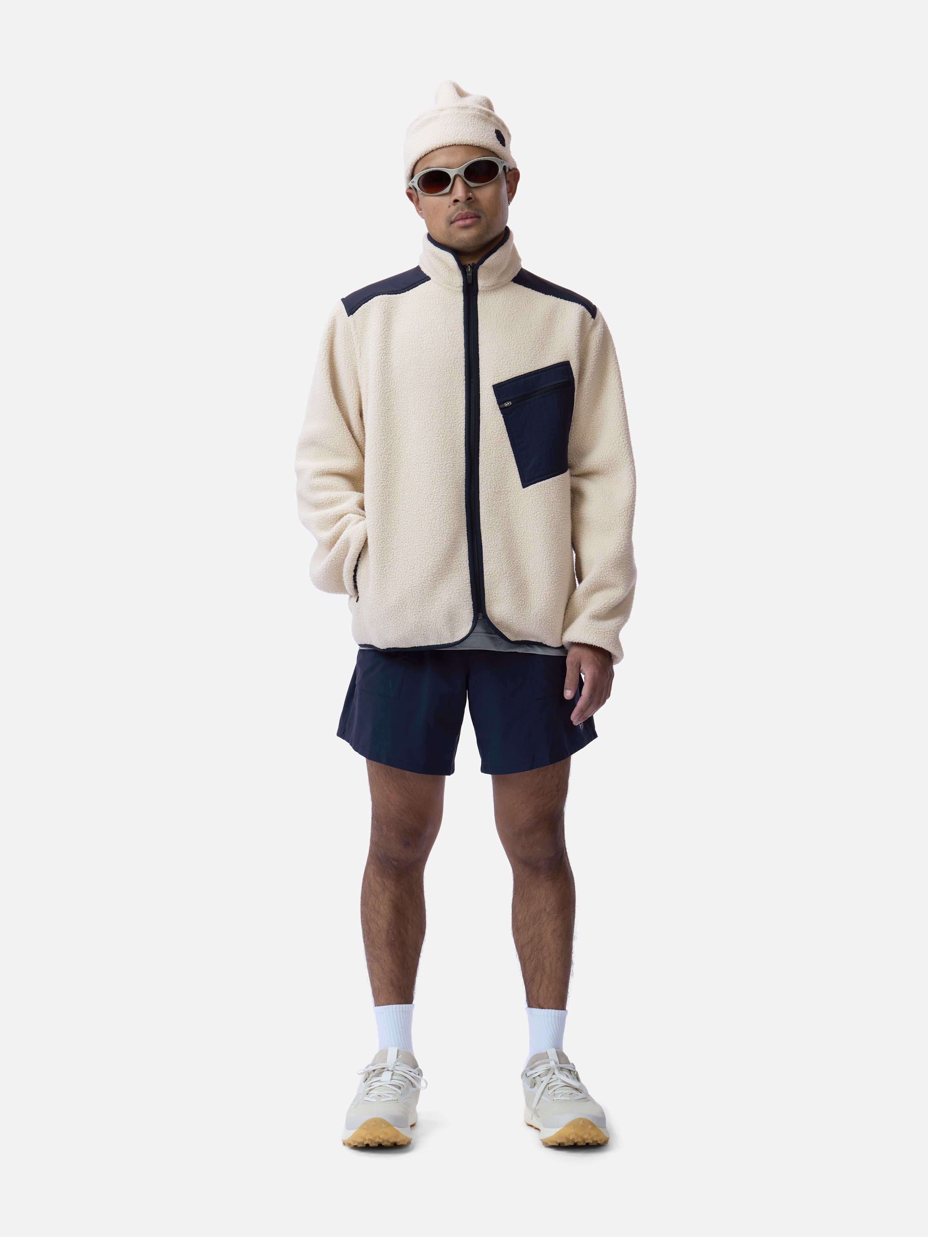 Summit Fleece ~ Ecru/Midnight – 3sixteen