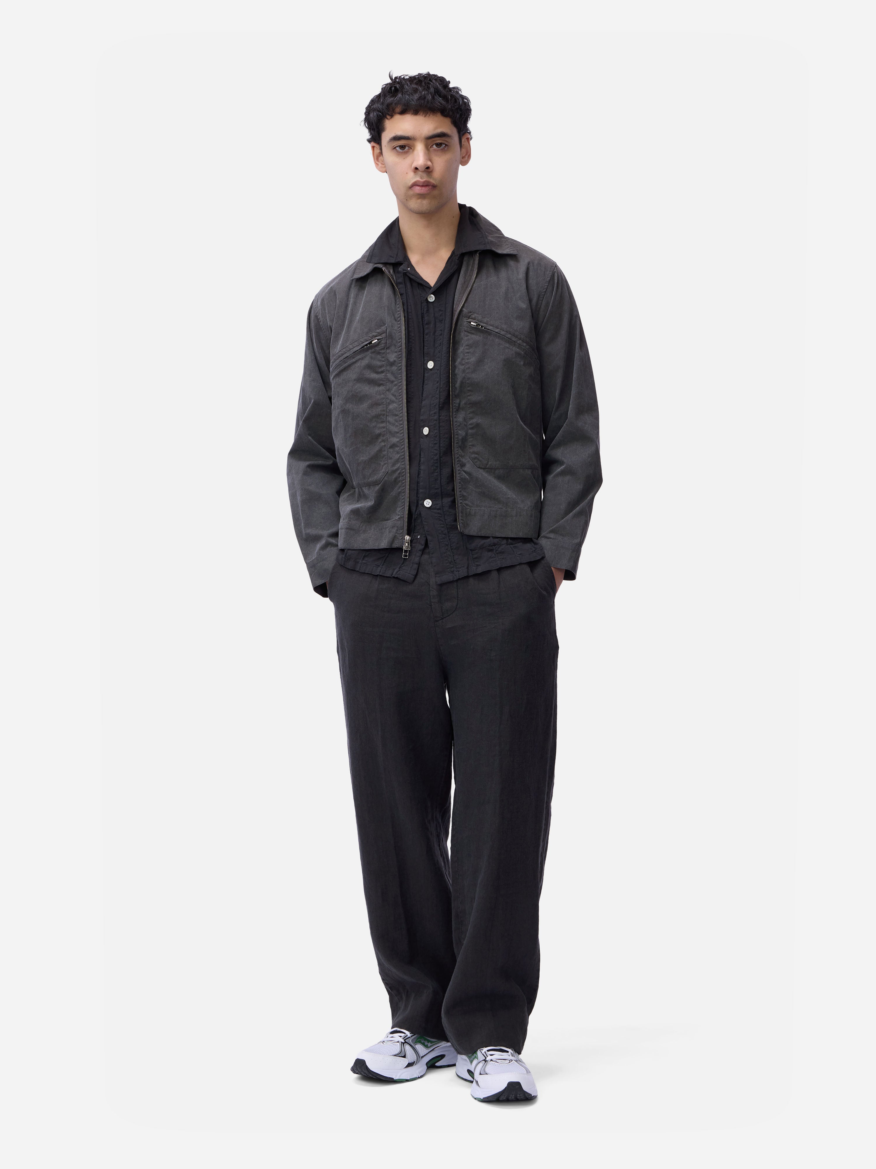 Cabana Shirt ~ Charcoal Rope Stripe – 3sixteen