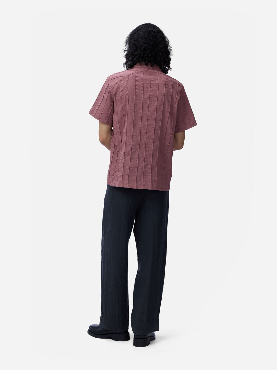 Cabana Shirt ~ Brick Rope Stripe