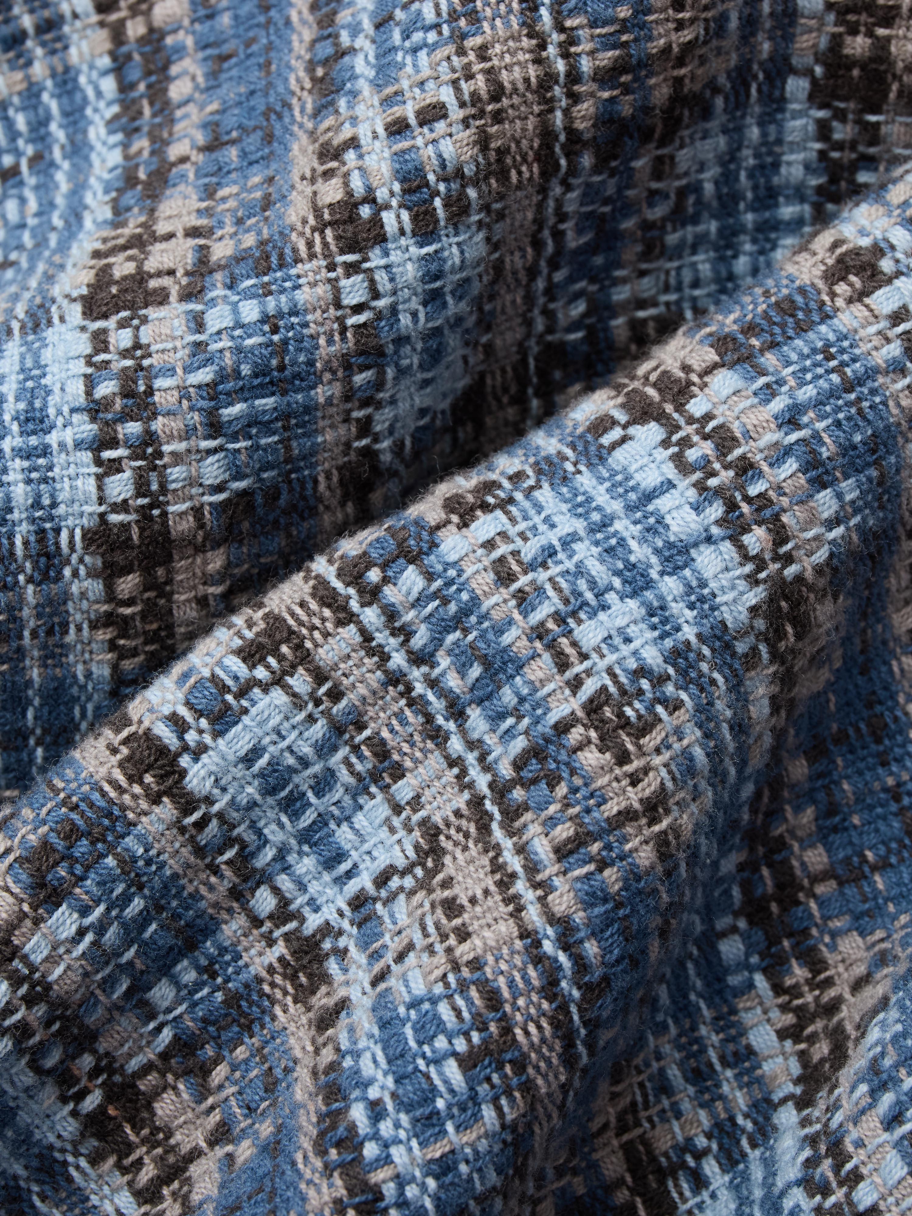Camp Shirt ~ Blue Dobby Plaid – 3sixteen