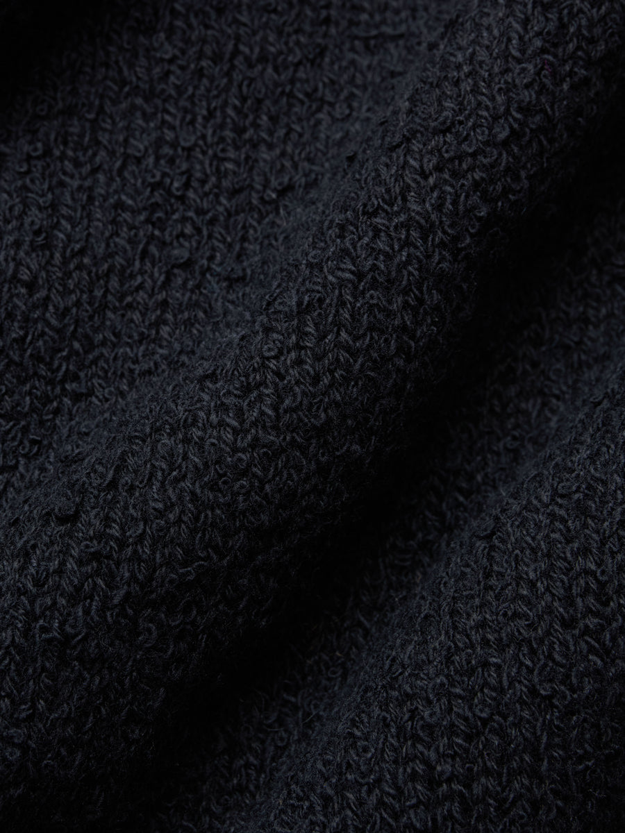 Classic Cardigan ~ Black Boucle