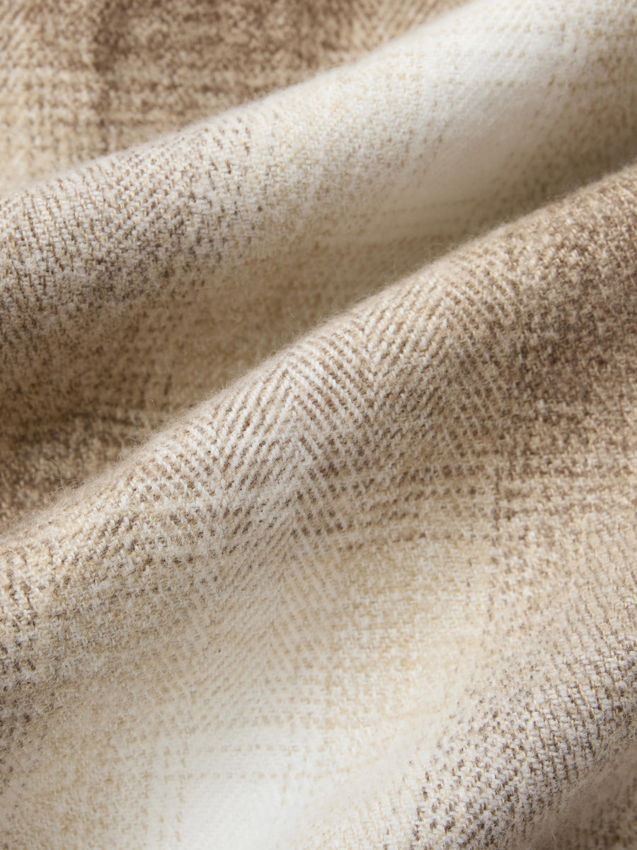 Crosscut Flannel ~ Sand Ombre Plaid