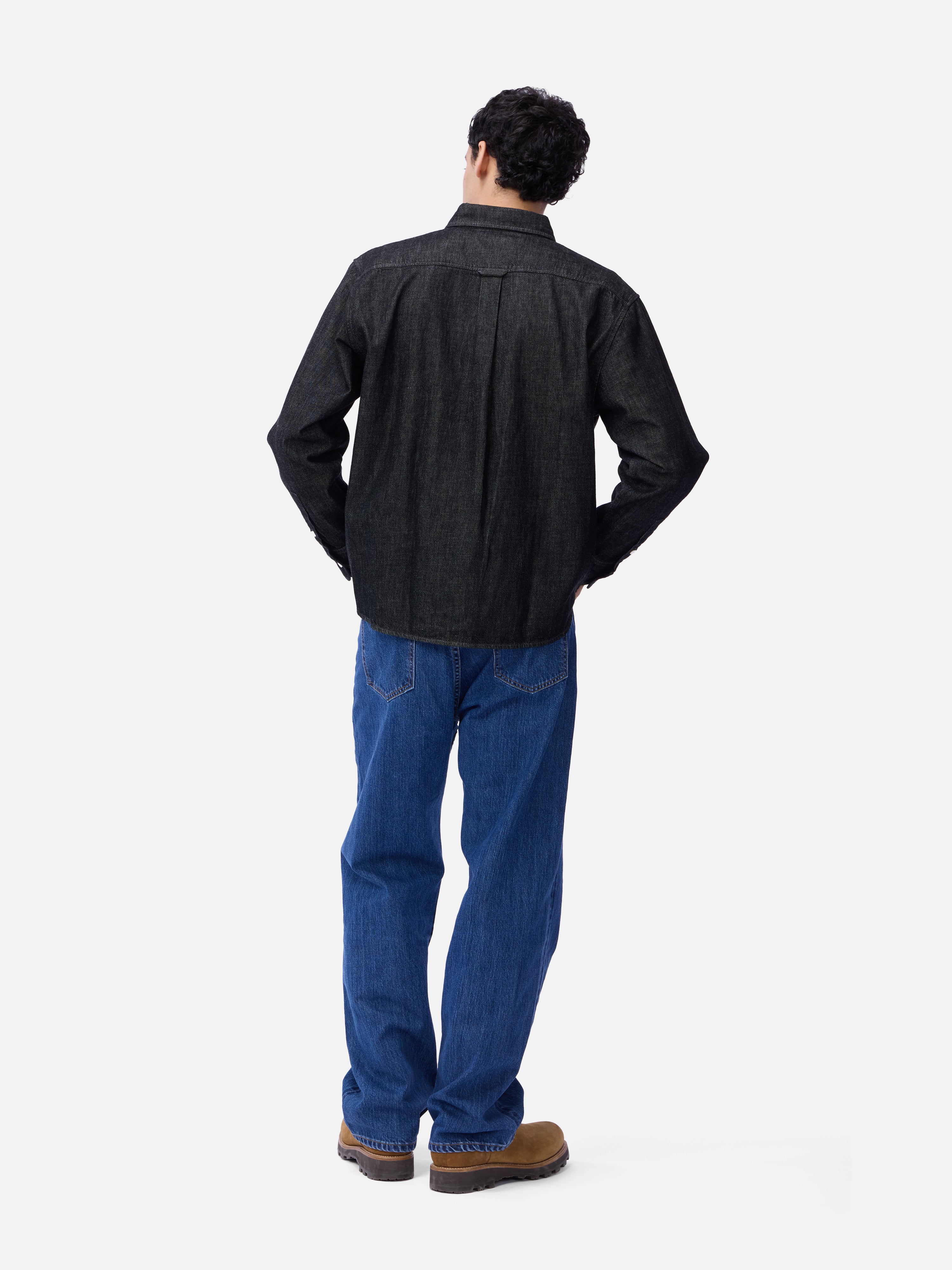 Denim BD Shirt ~ Black/White – 3sixteen