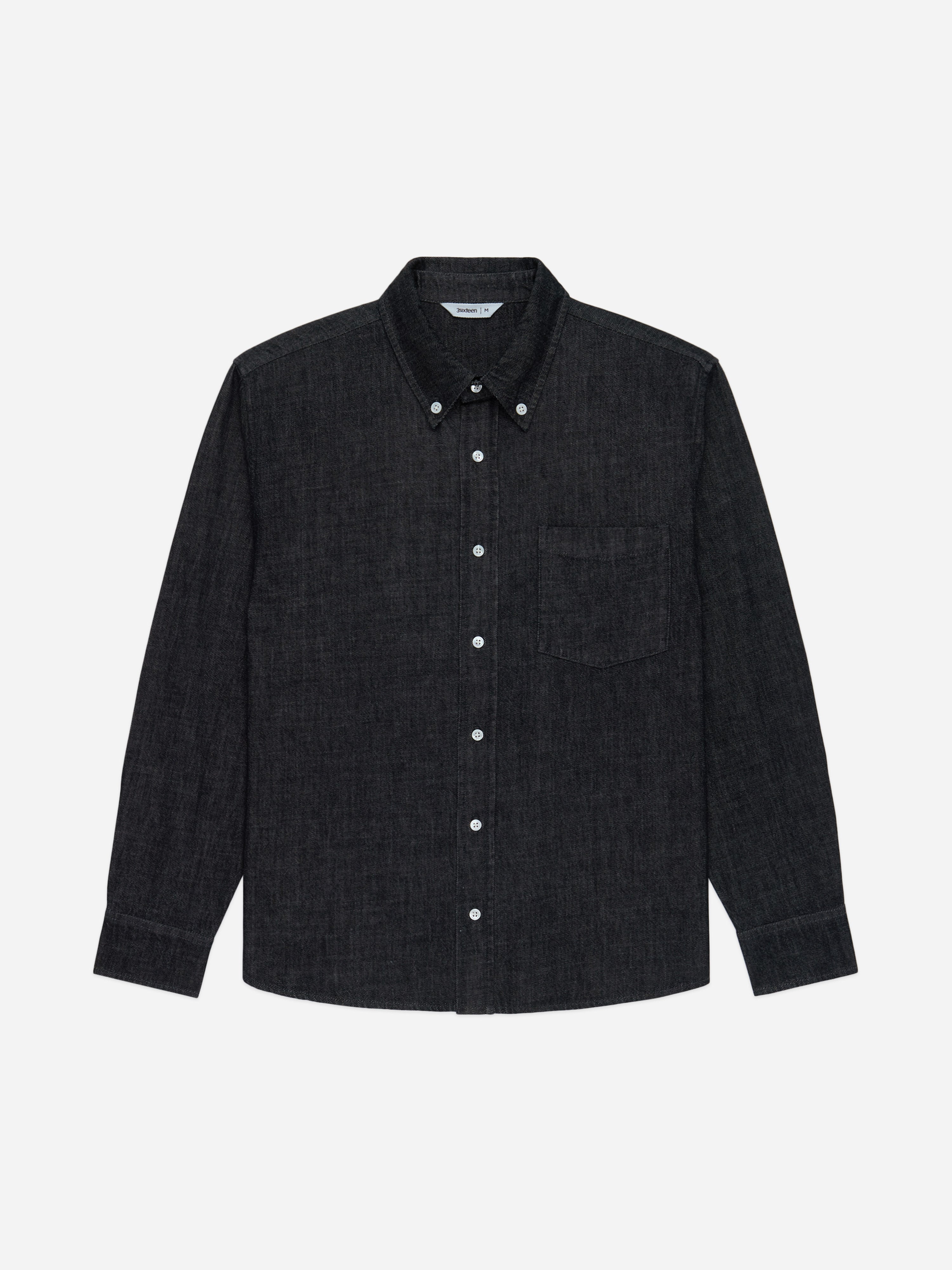 Denim BD Shirt ~ Black/White – 3sixteen