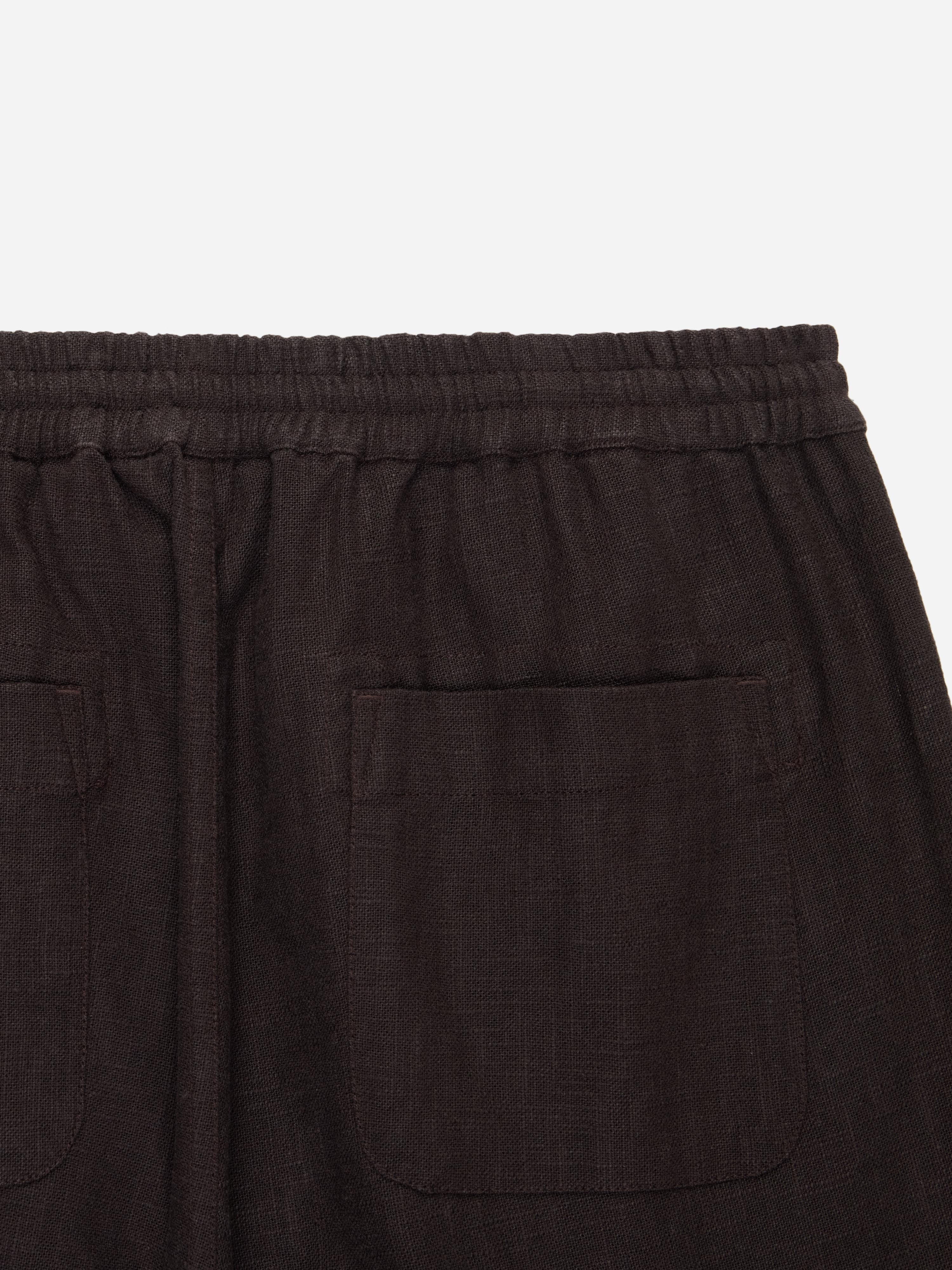 Drawstring Short ~ Chocolate Linen – 3sixteen
