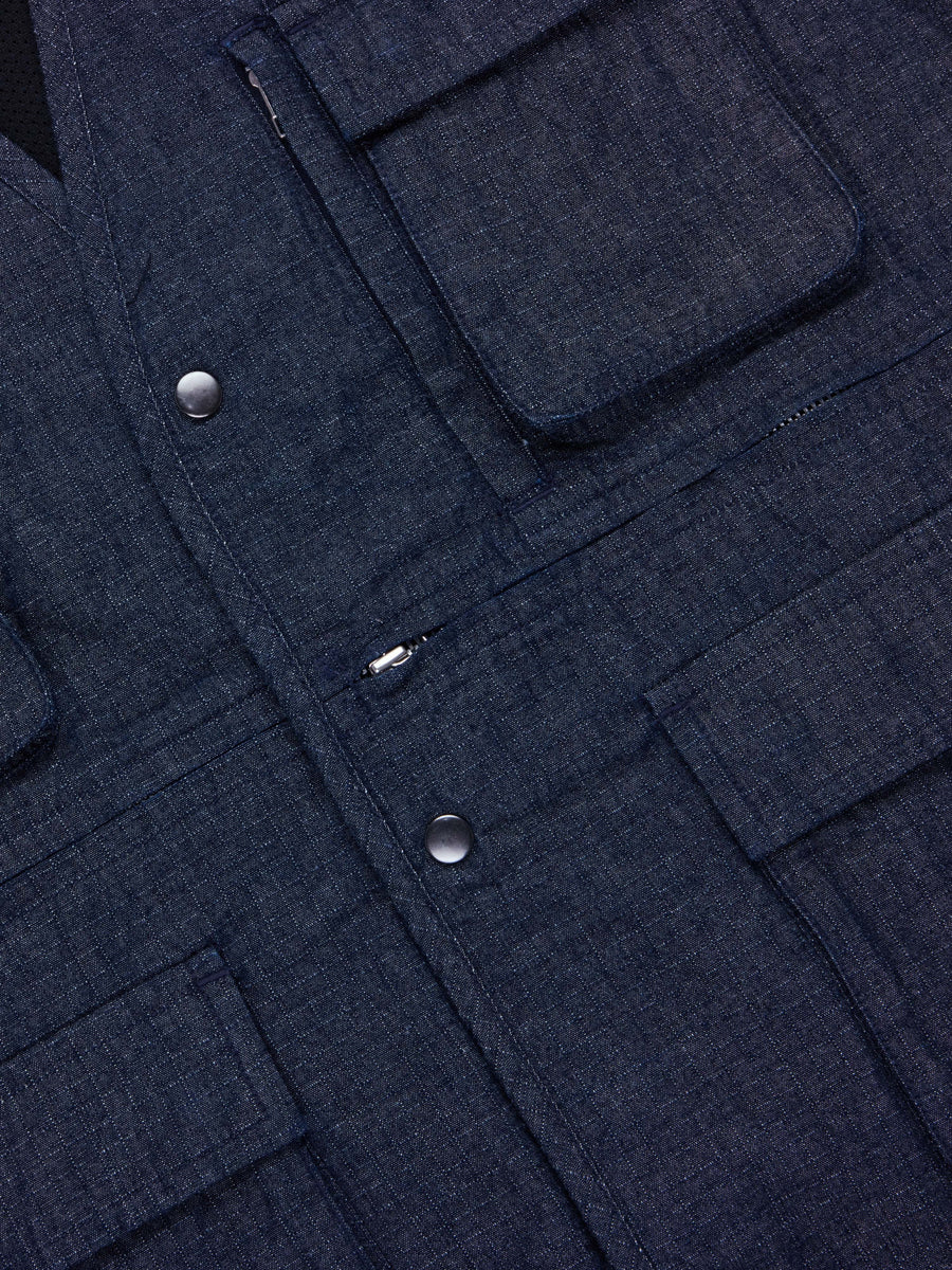 Field Vest ~ Indigo Ripstop