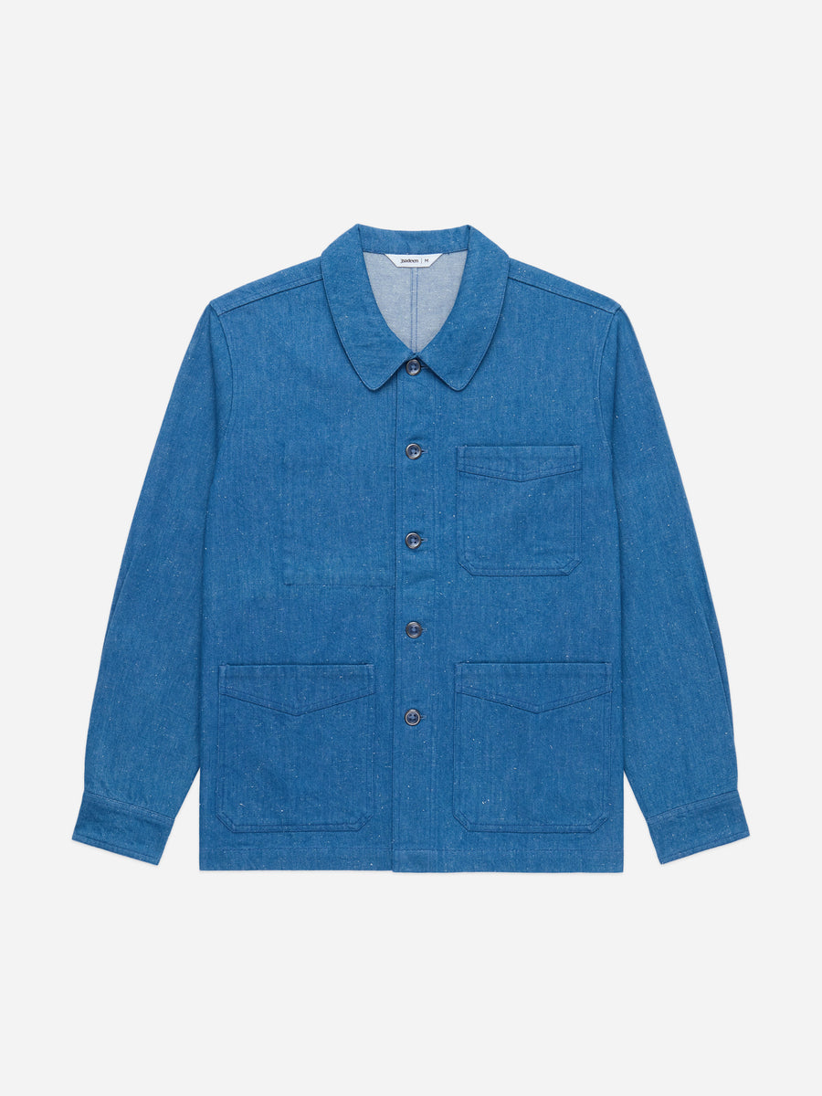 French Work Jacket ~ Light Indigo