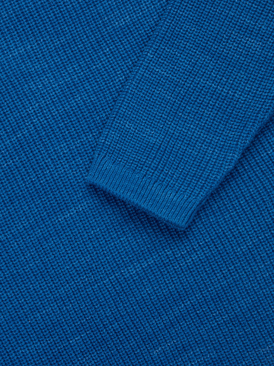 Close-up of a blue fabric texture