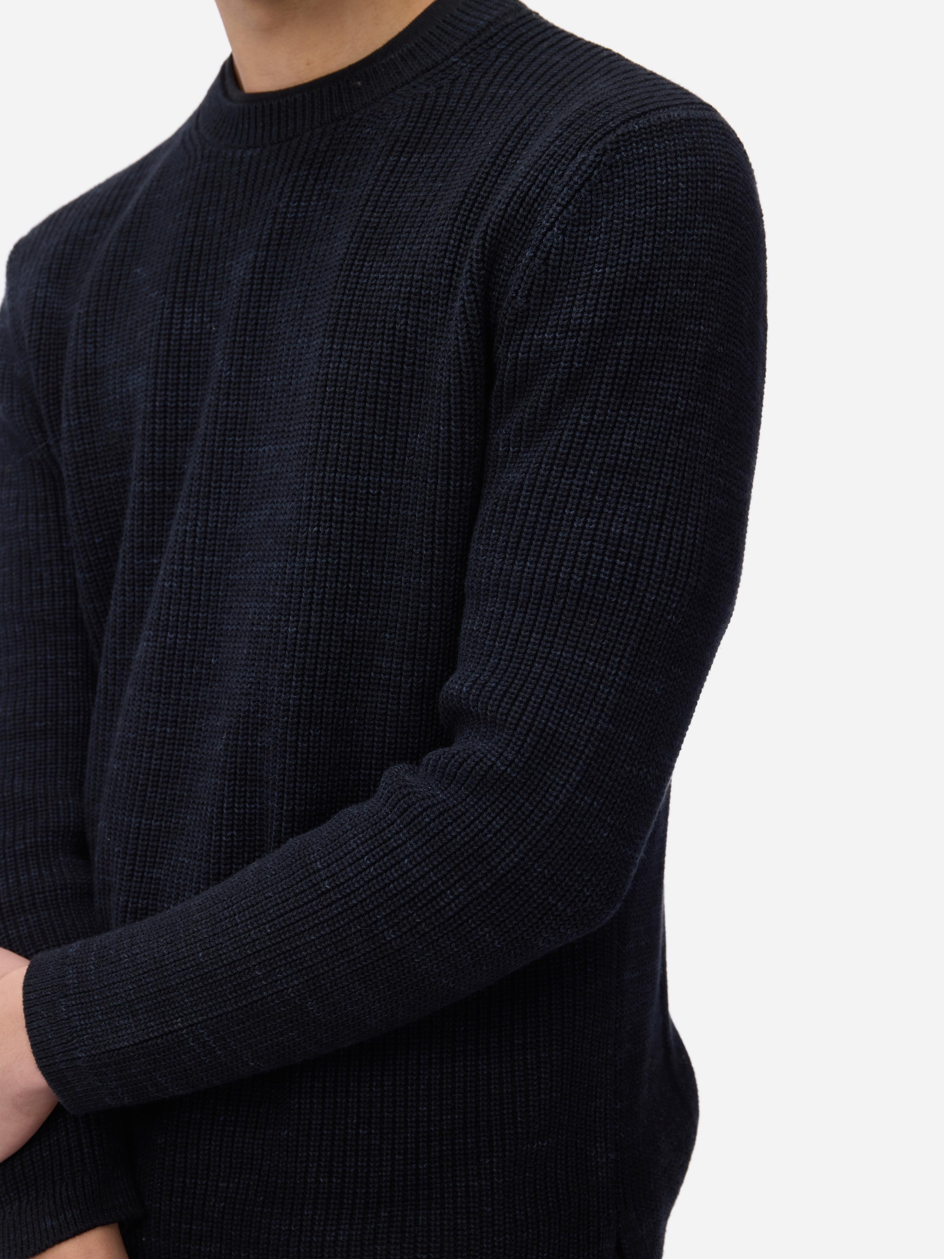 Long Sleeve Knit T-shirt ~ Vintage Black – 3sixteen