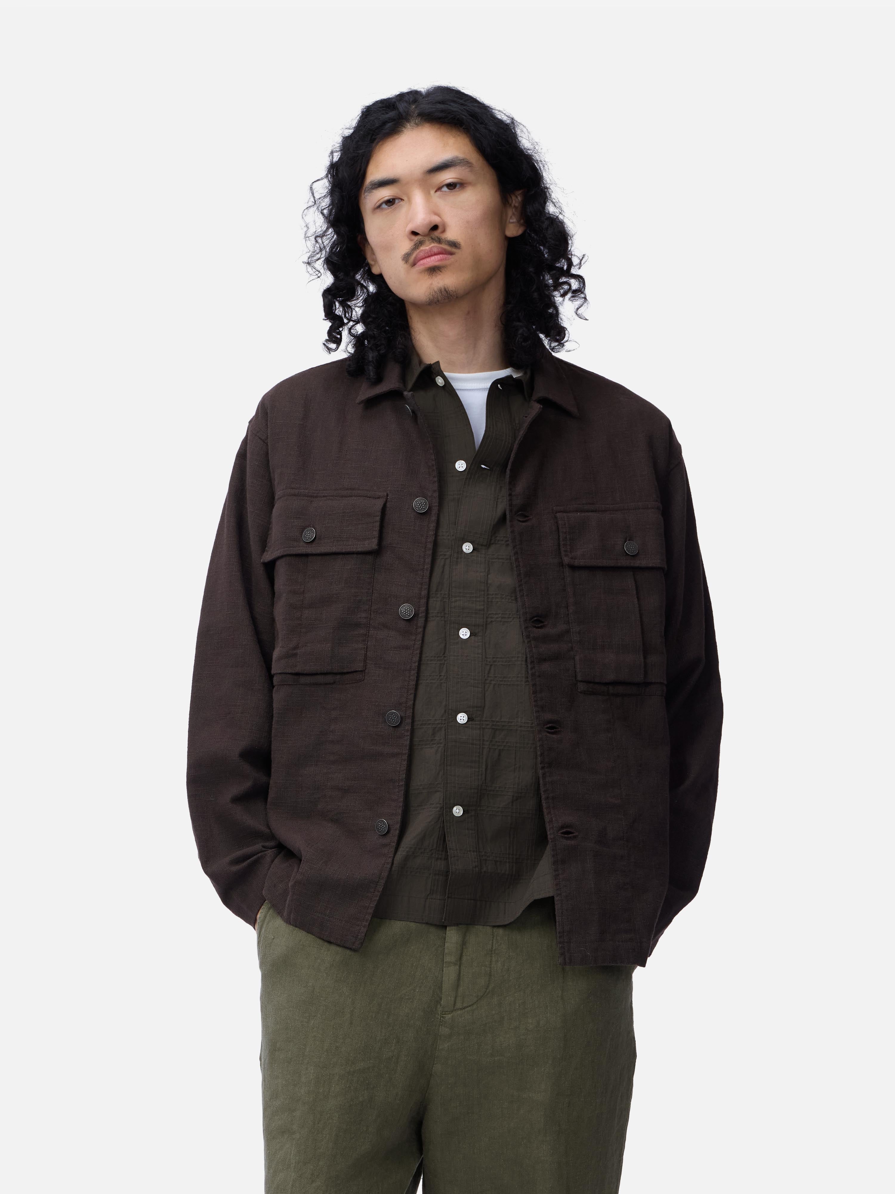美品  Worsted Like OverShirt オーバーサ Romeo in our FW25 M43 Overshirt in a faded olive HBT fabric. This