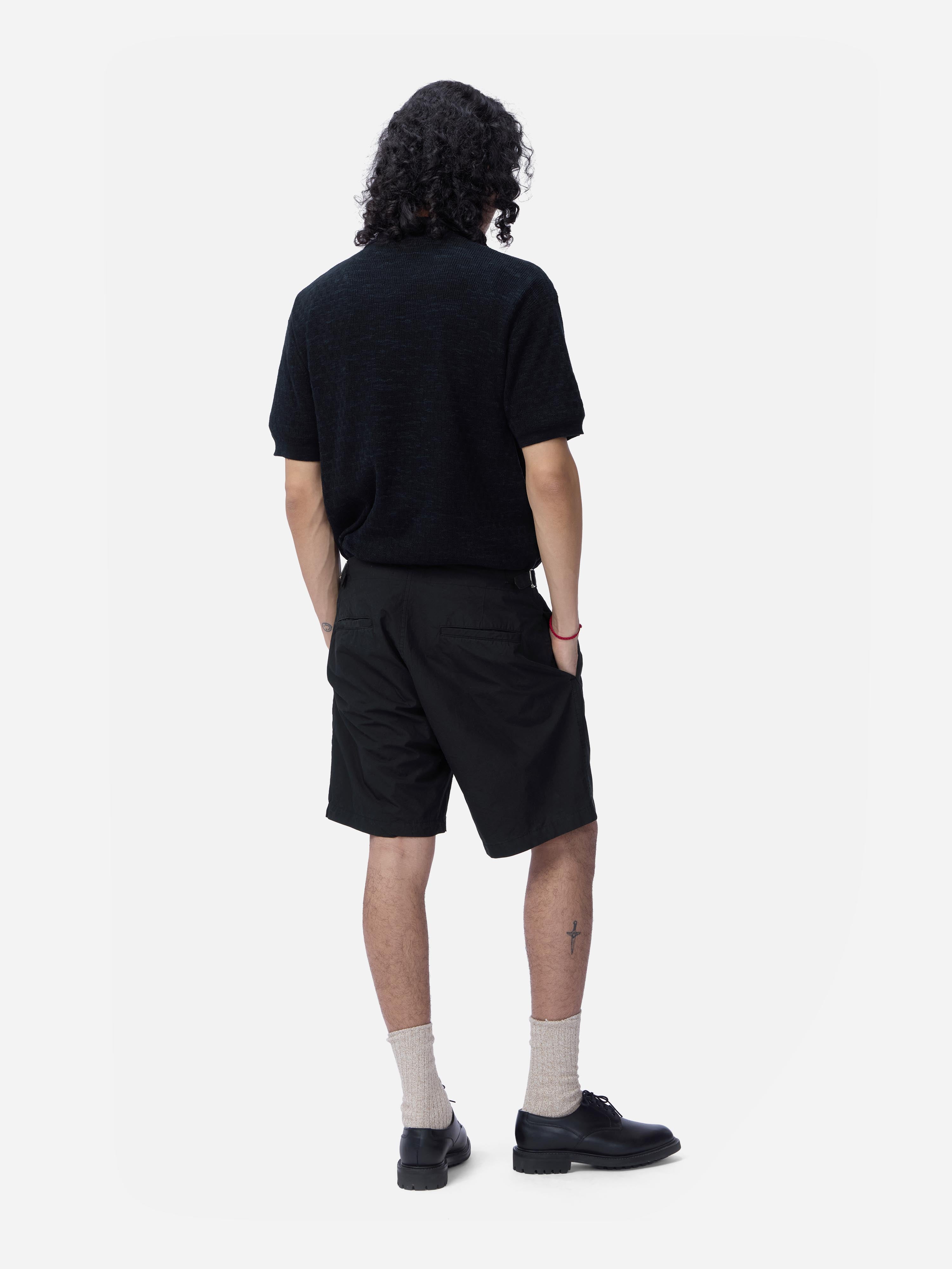 Safari Shorts ~ Black Poplin – 3sixteen