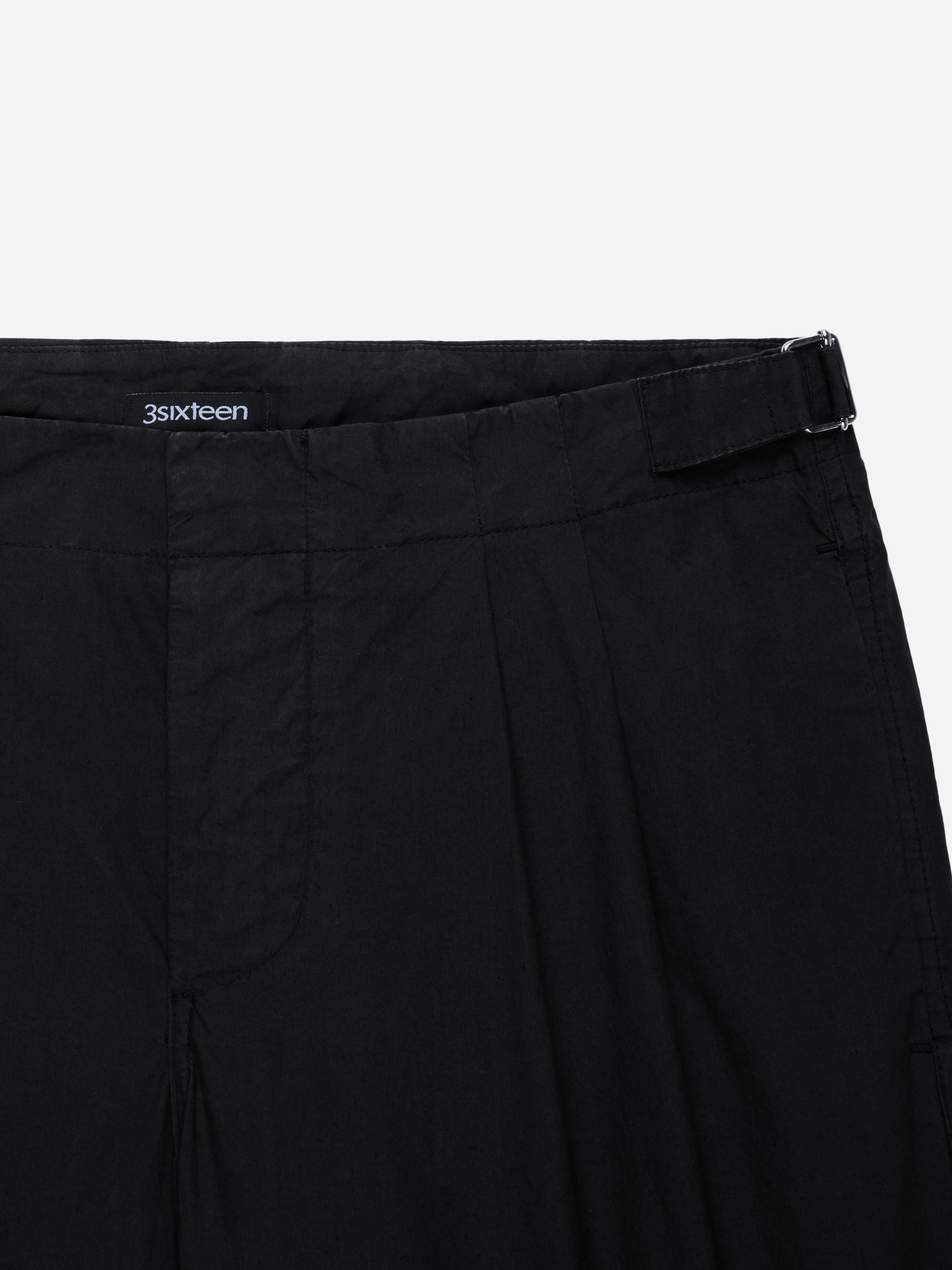 Safari Shorts ~ Black Poplin – 3sixteen