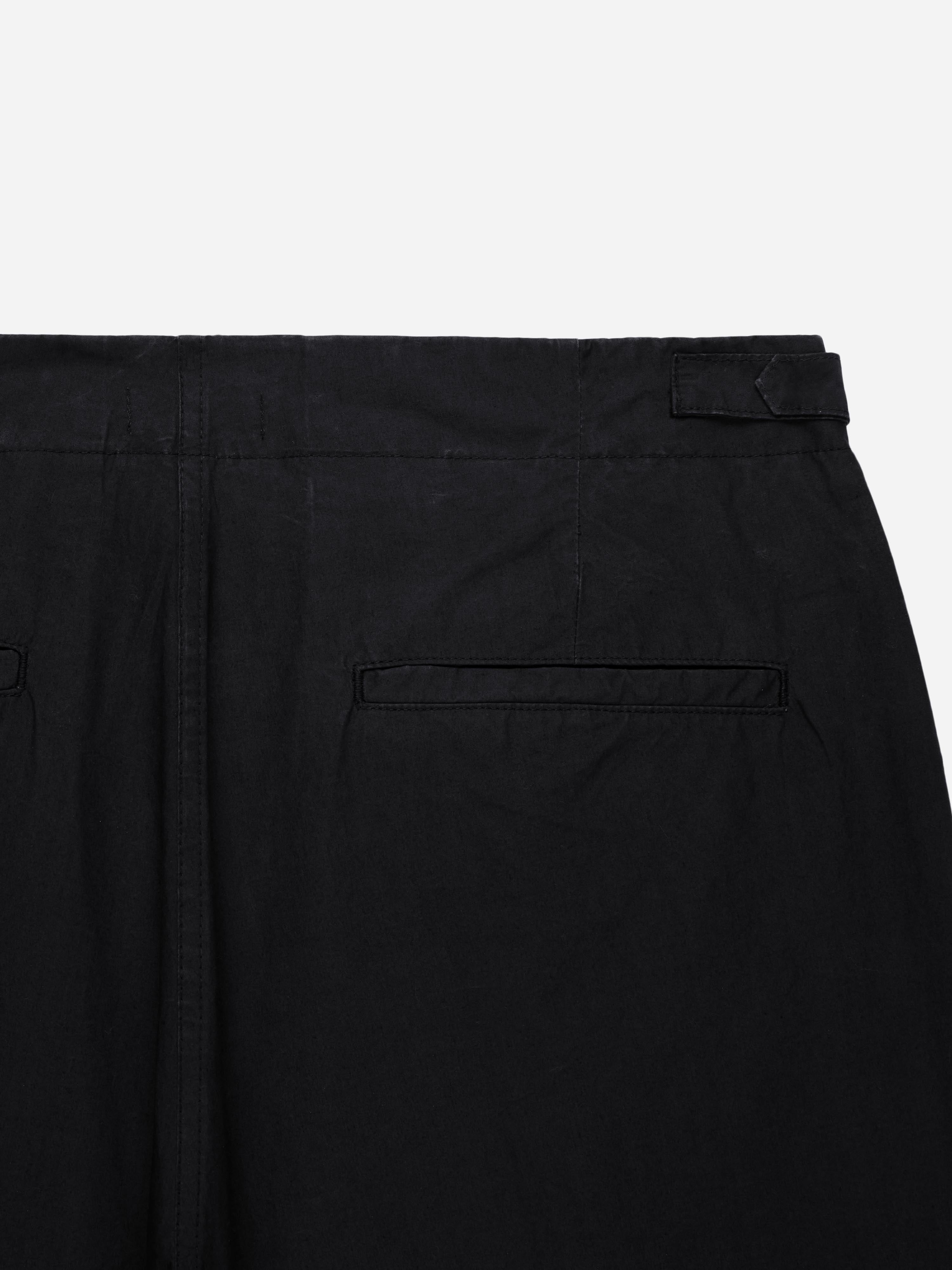 Safari Shorts ~ Black Poplin – 3sixteen