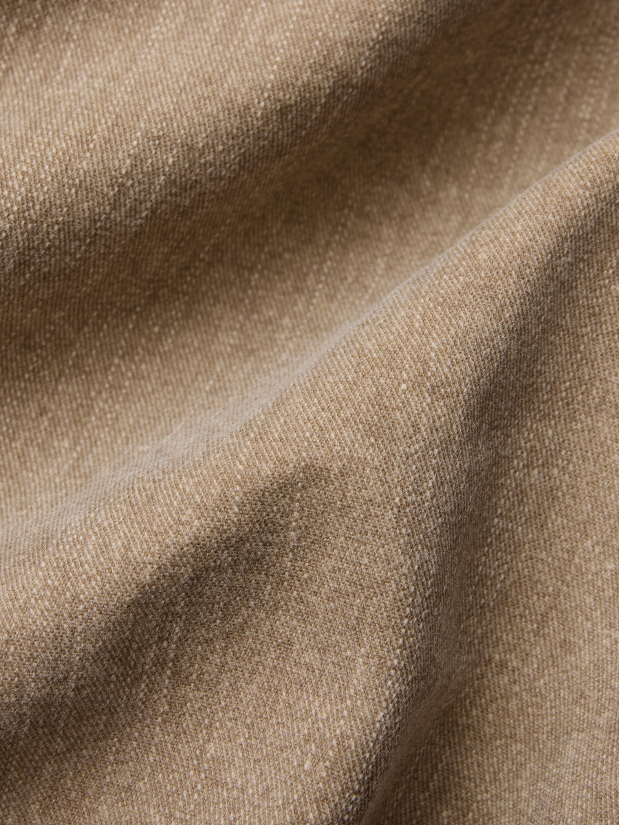 Short Sleeve Workshirt ~ Brown Pigment Dye