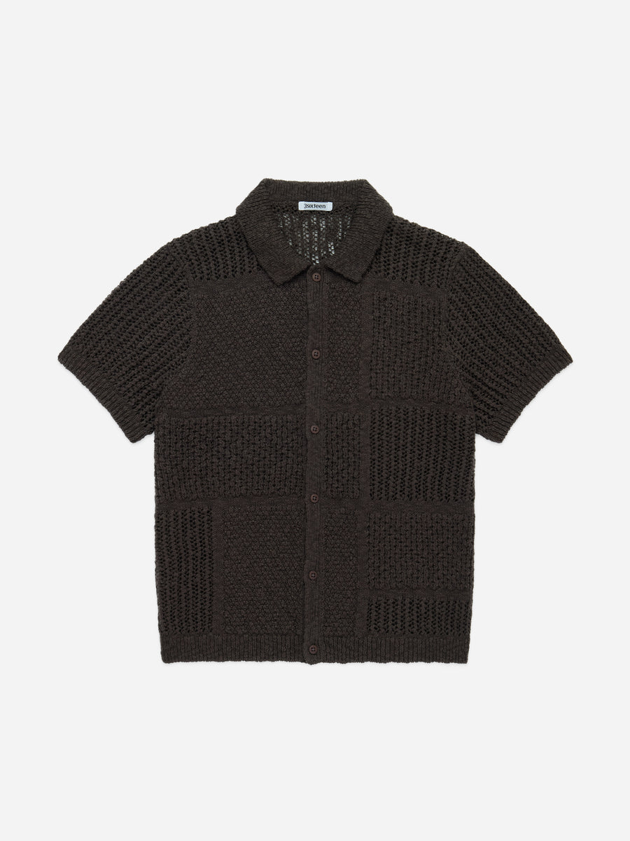 Short Sleeve Knit Shirt ~ Umber De Stijl
