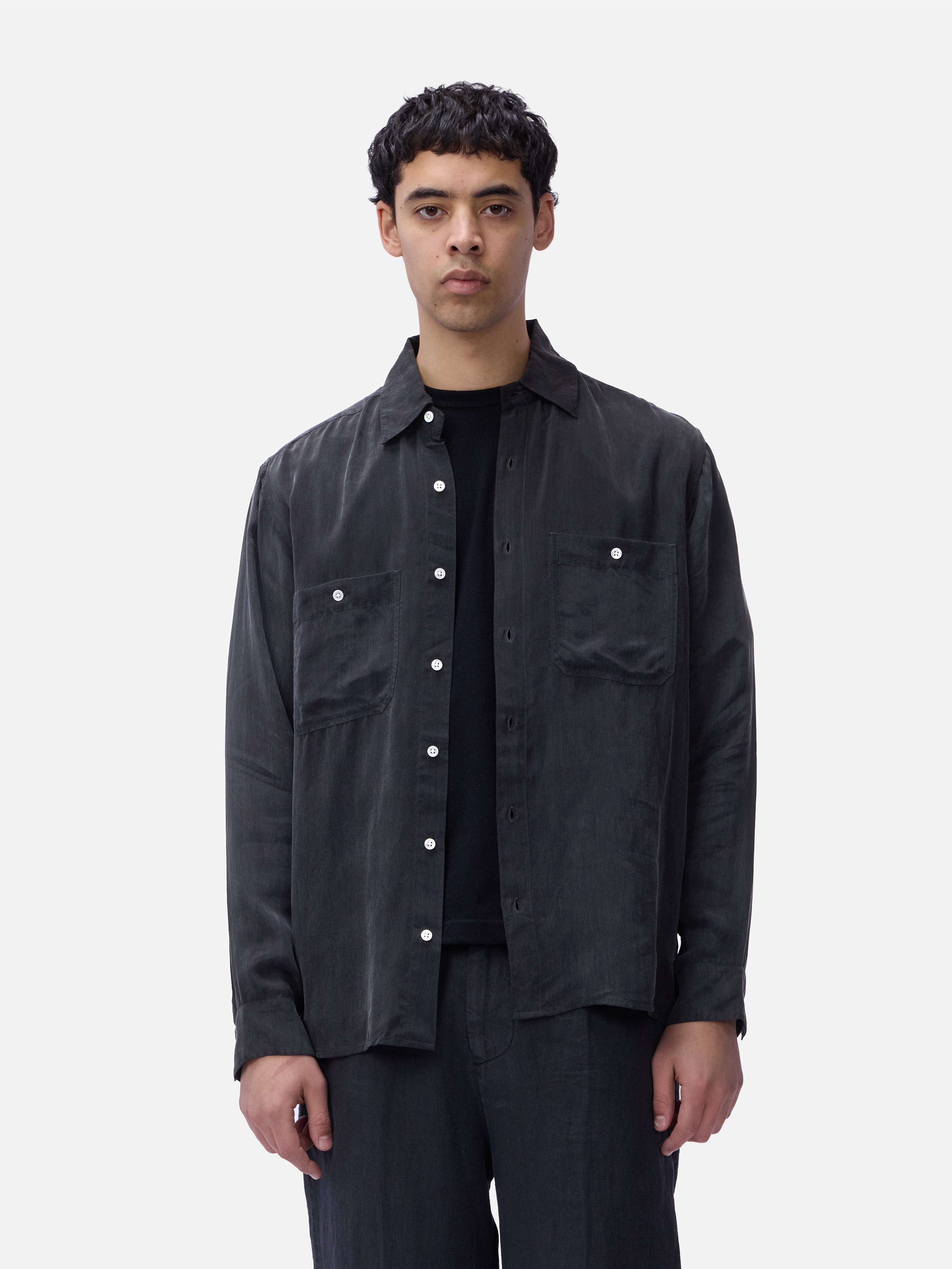 Utility Shirt ~ Black Cupro – 3sixteen