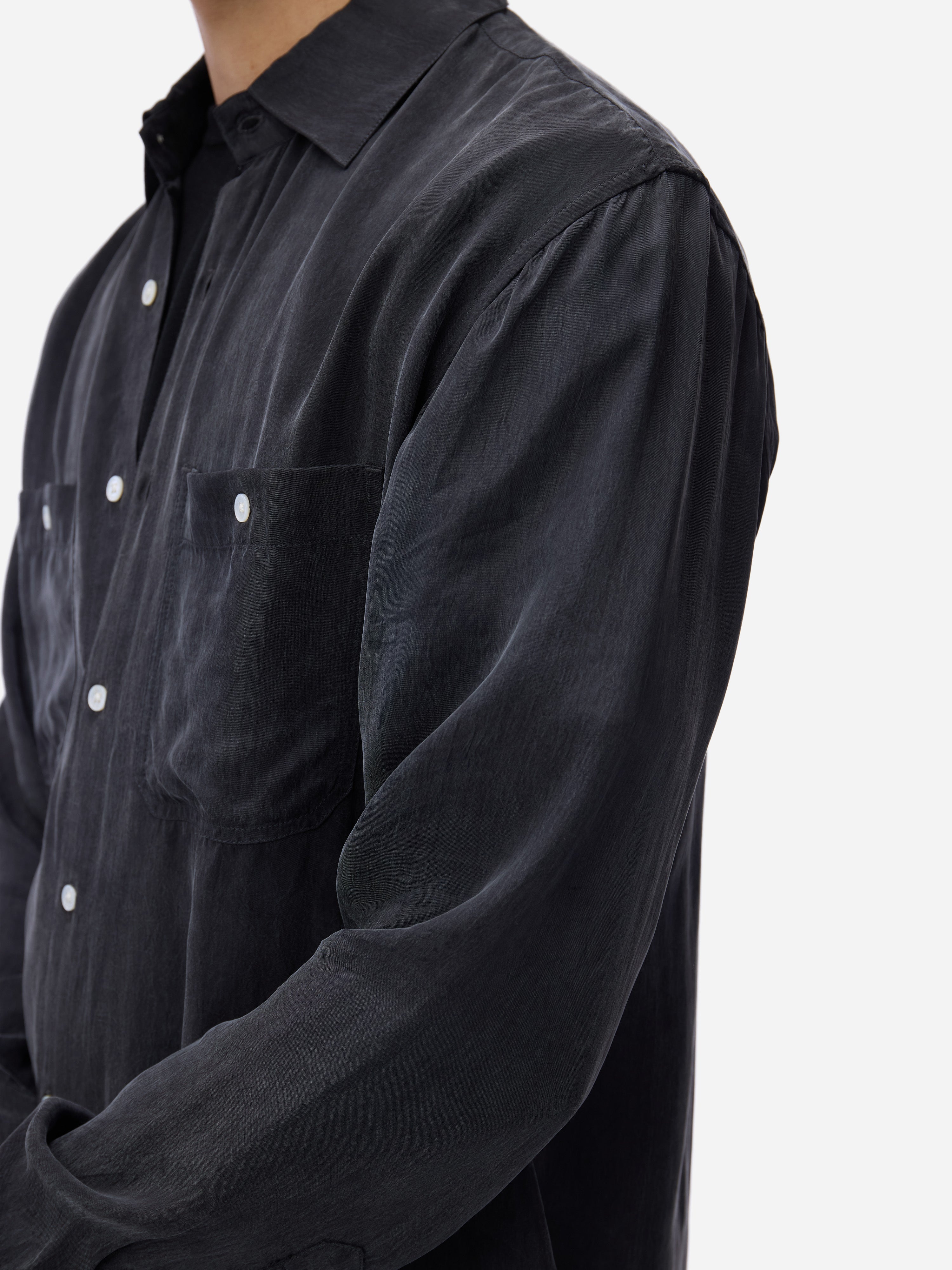 Utility Shirt ~ Black Cupro – 3sixteen