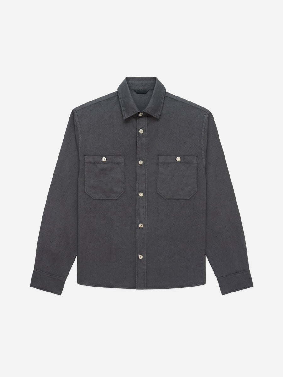 Utility Overshirt ~ Pavement Overdye Canvas