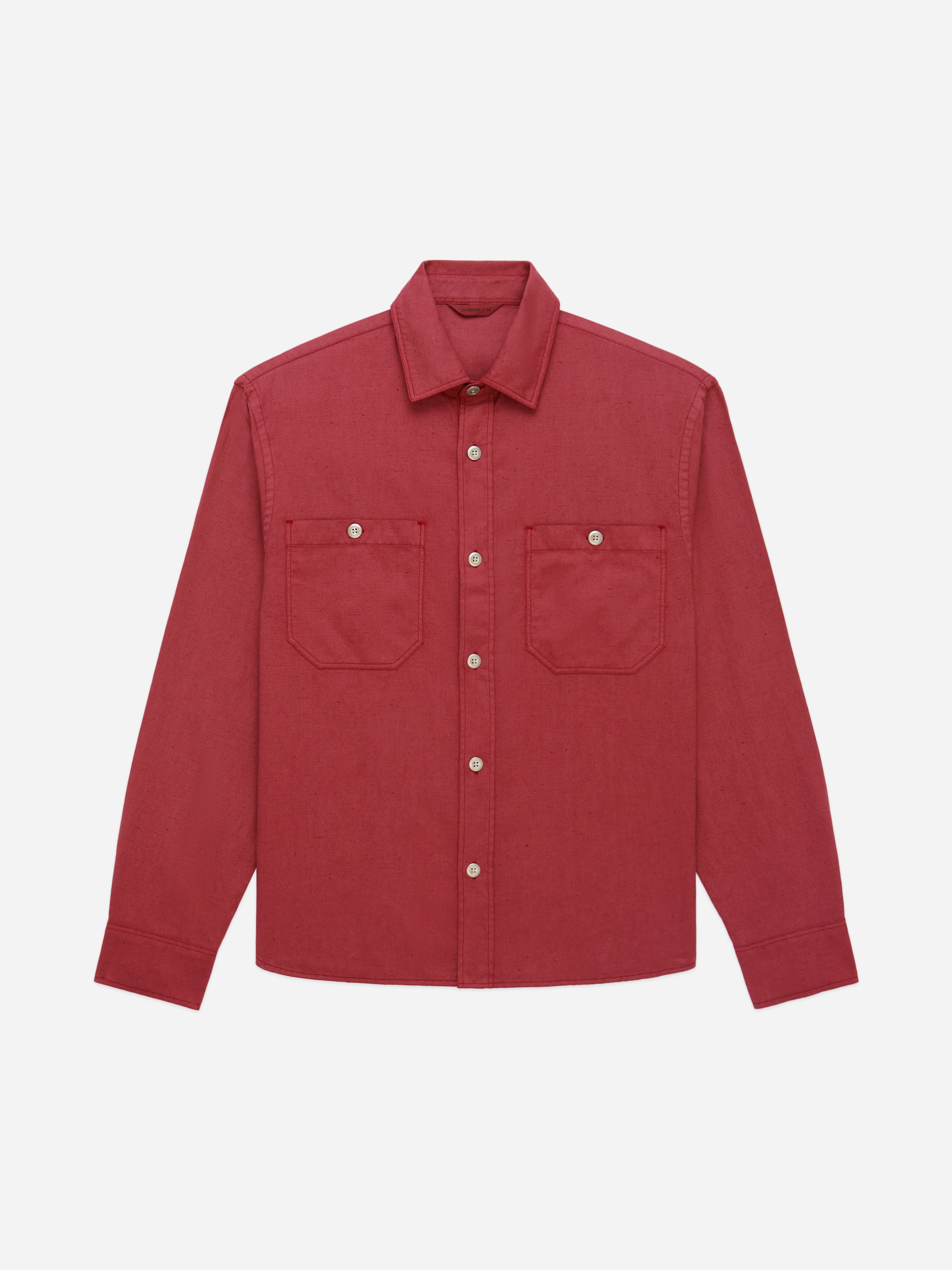 トップス RT-149450 Short Sleeve Zip Shirt ~ Powder Blue Nylon – 3sixteen