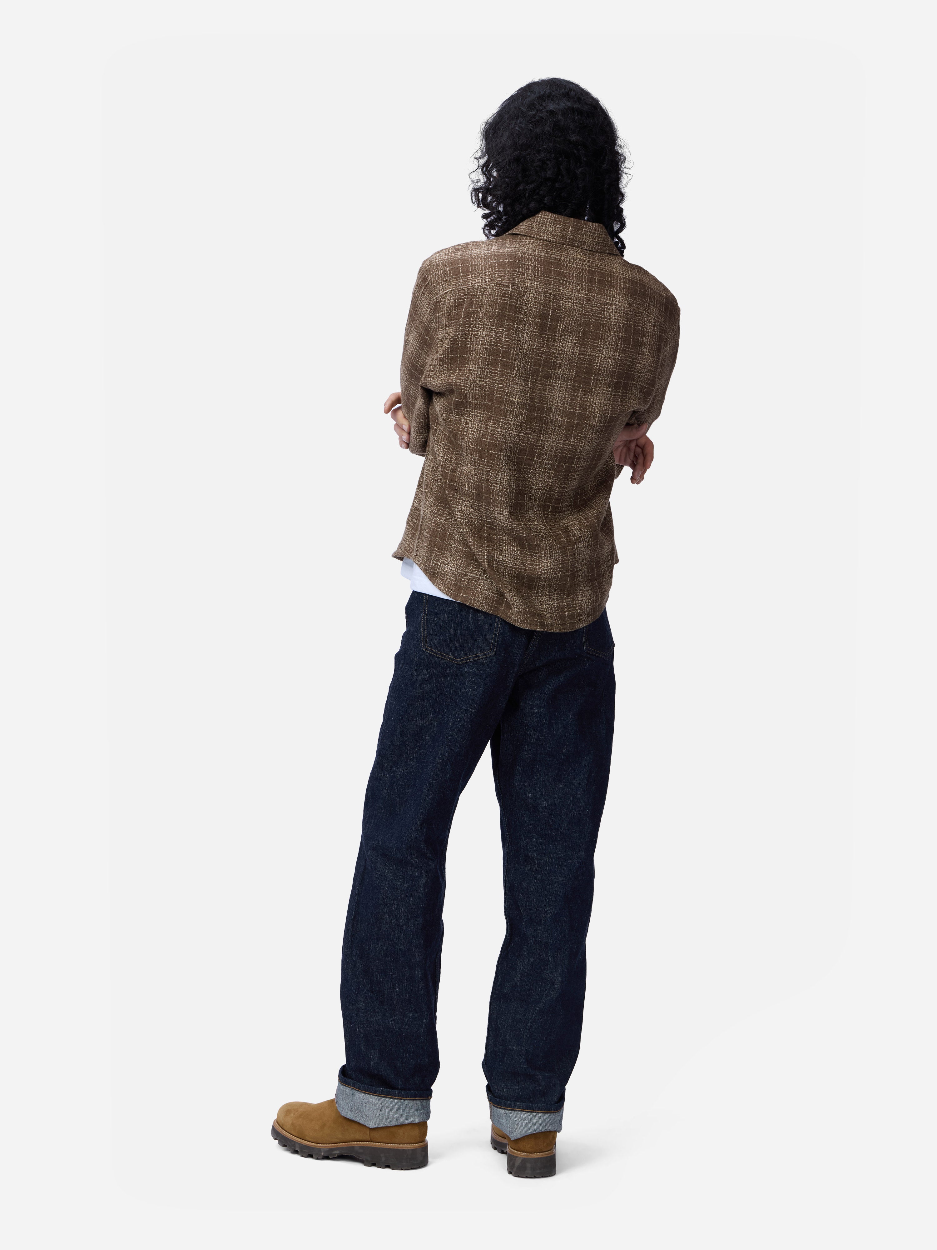 Utility Shirt ~ Drab Wavy Check – 3sixteen