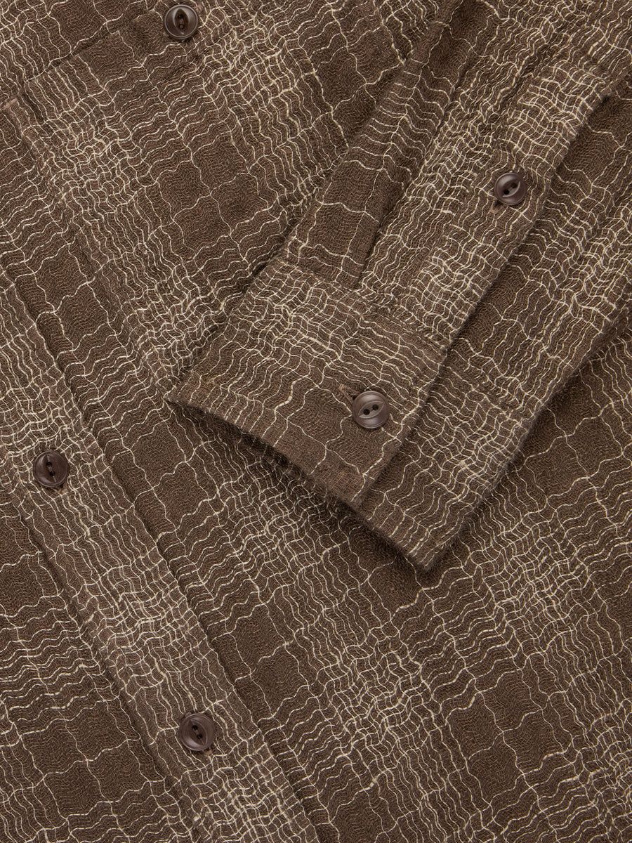 Utility Shirt ~ Drab Wavy Check