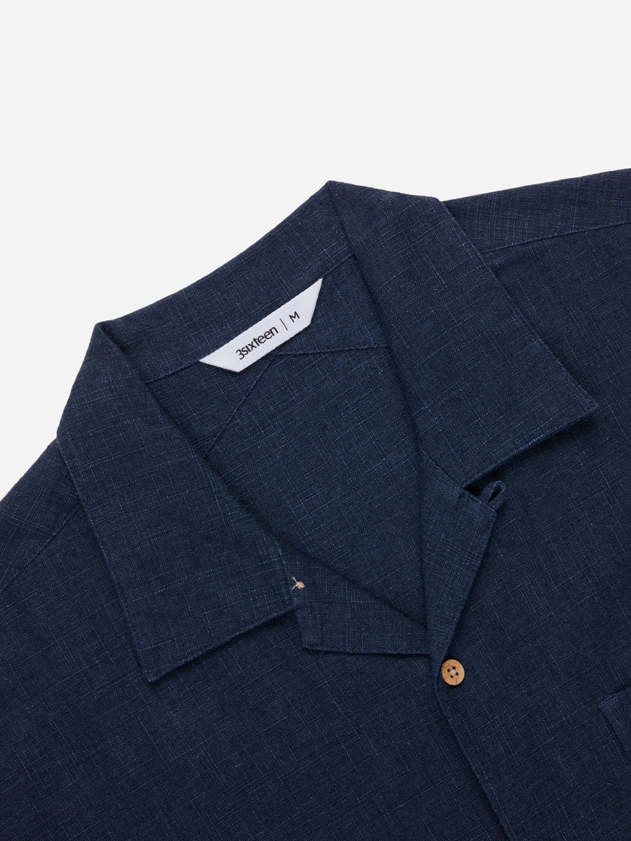 Vacation Shirt ~ Blue Linen