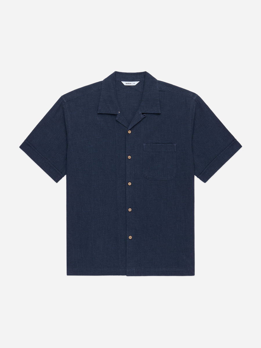 Vacation Shirt ~ Blue Linen
