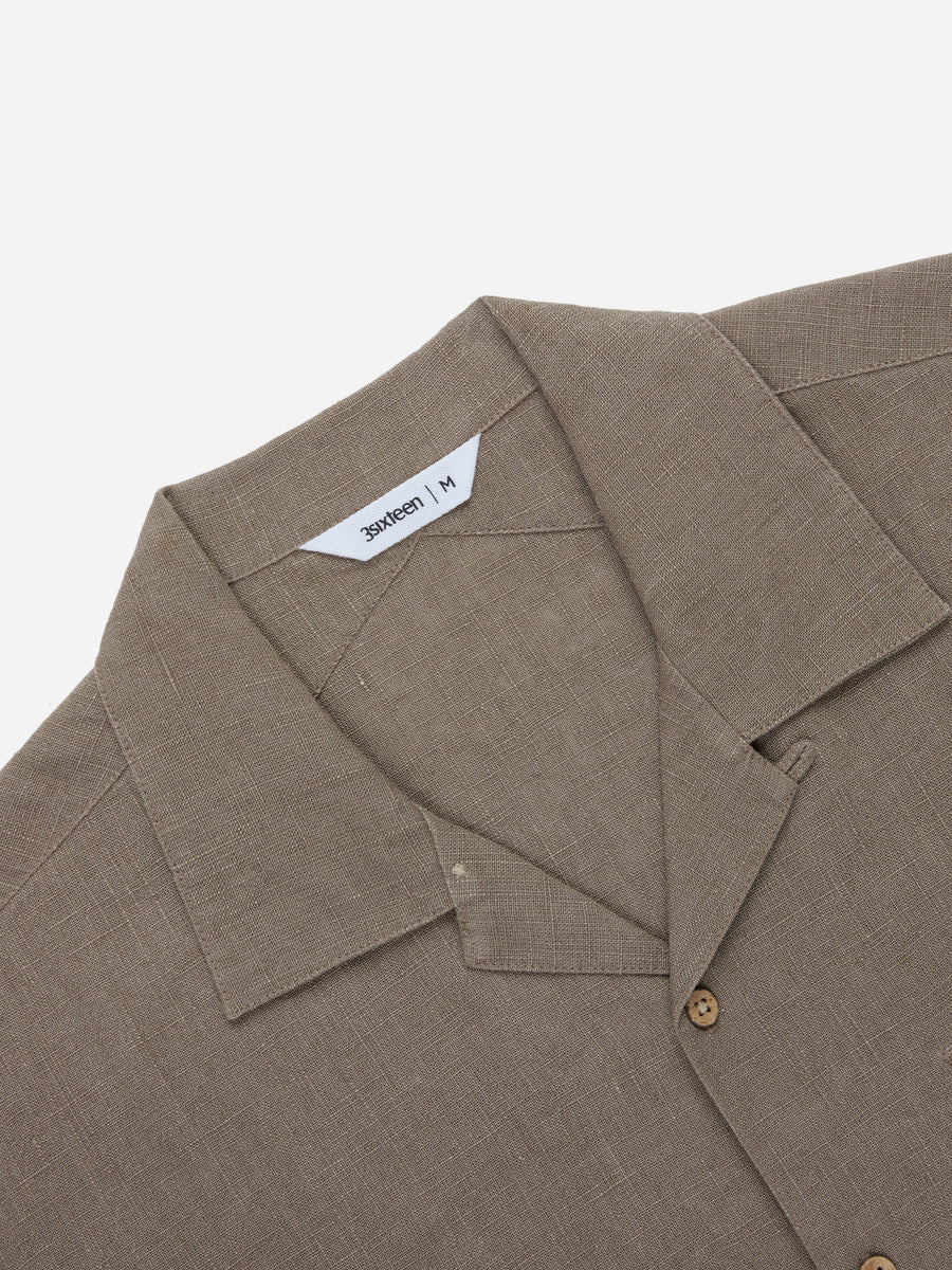 Vacation Shirt ~ Almond Linen