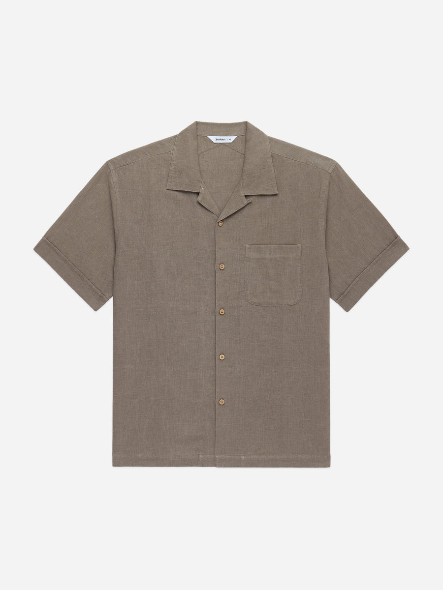 Vacation Shirt ~ Almond Linen