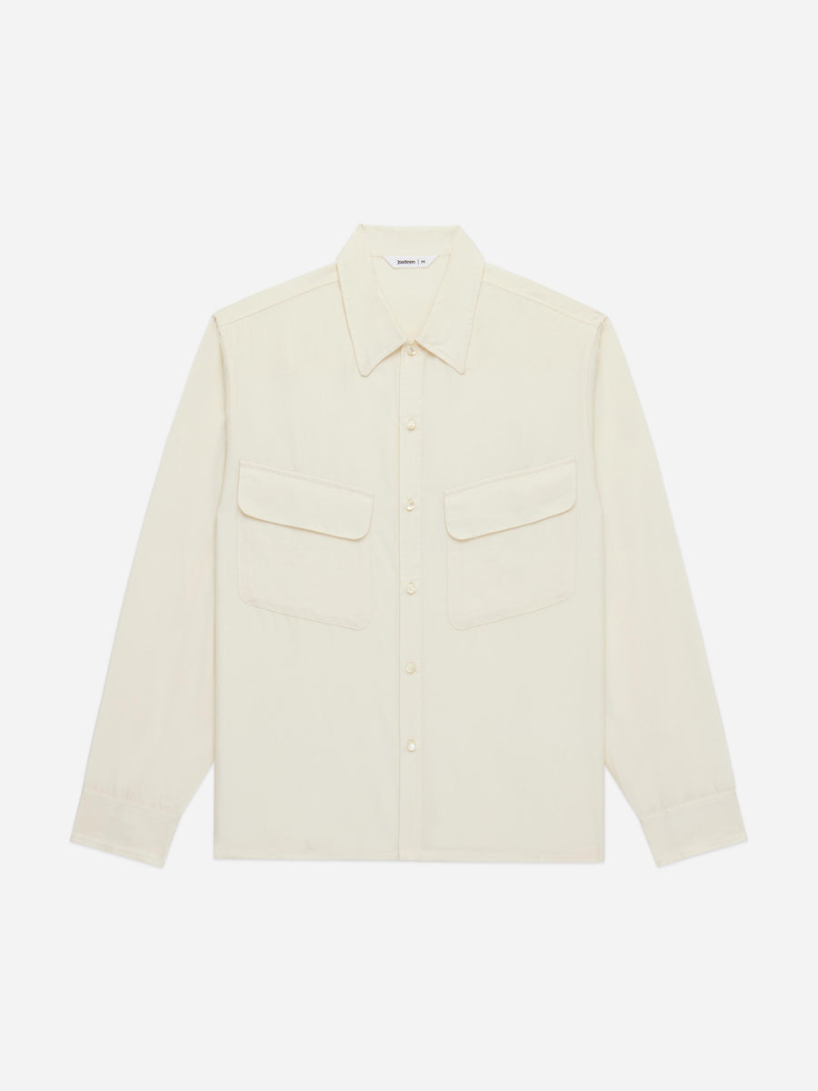 Beige shirt on a white background
