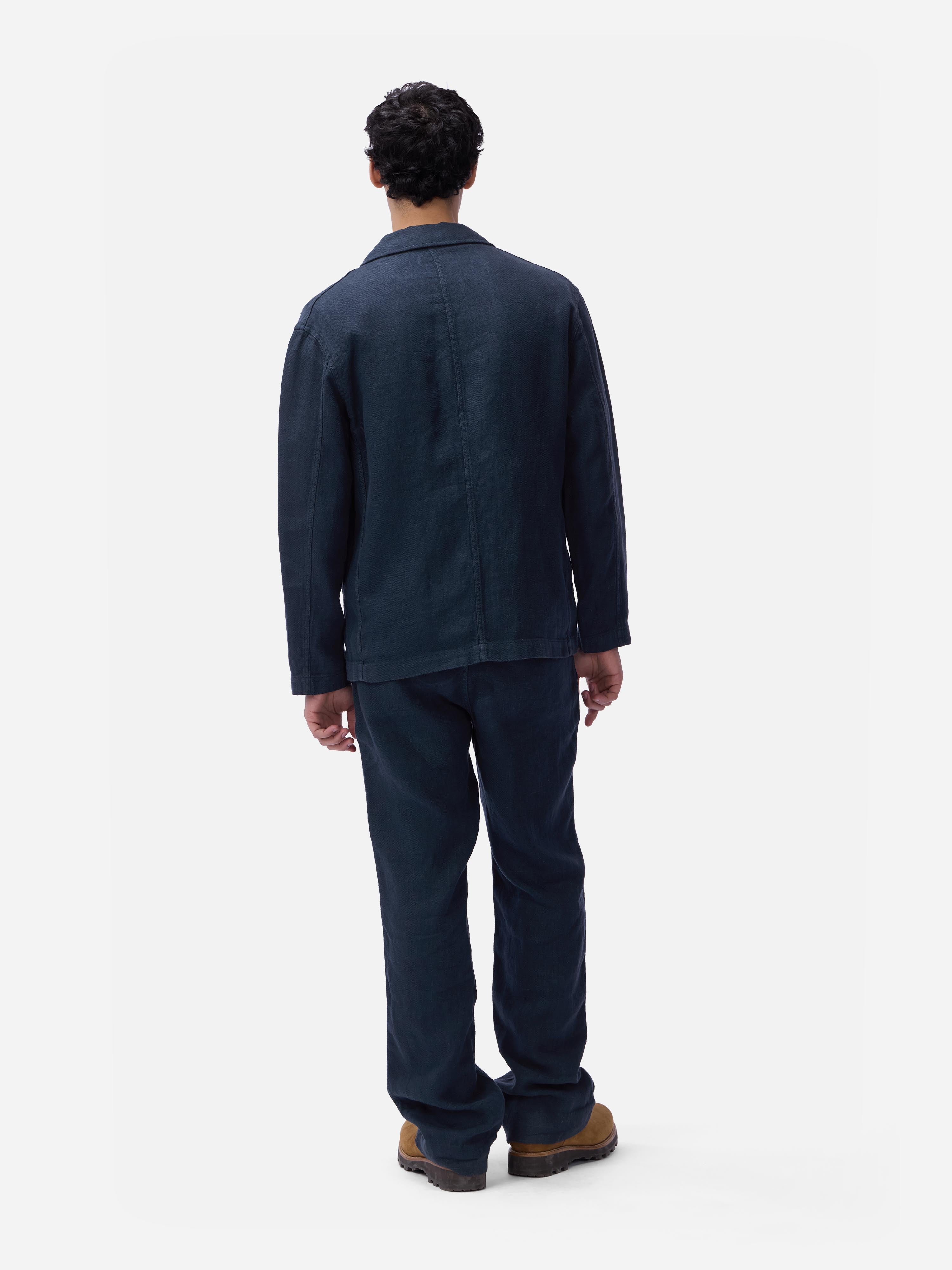 Work Blazer ~ Midnight Linen – 3sixteen