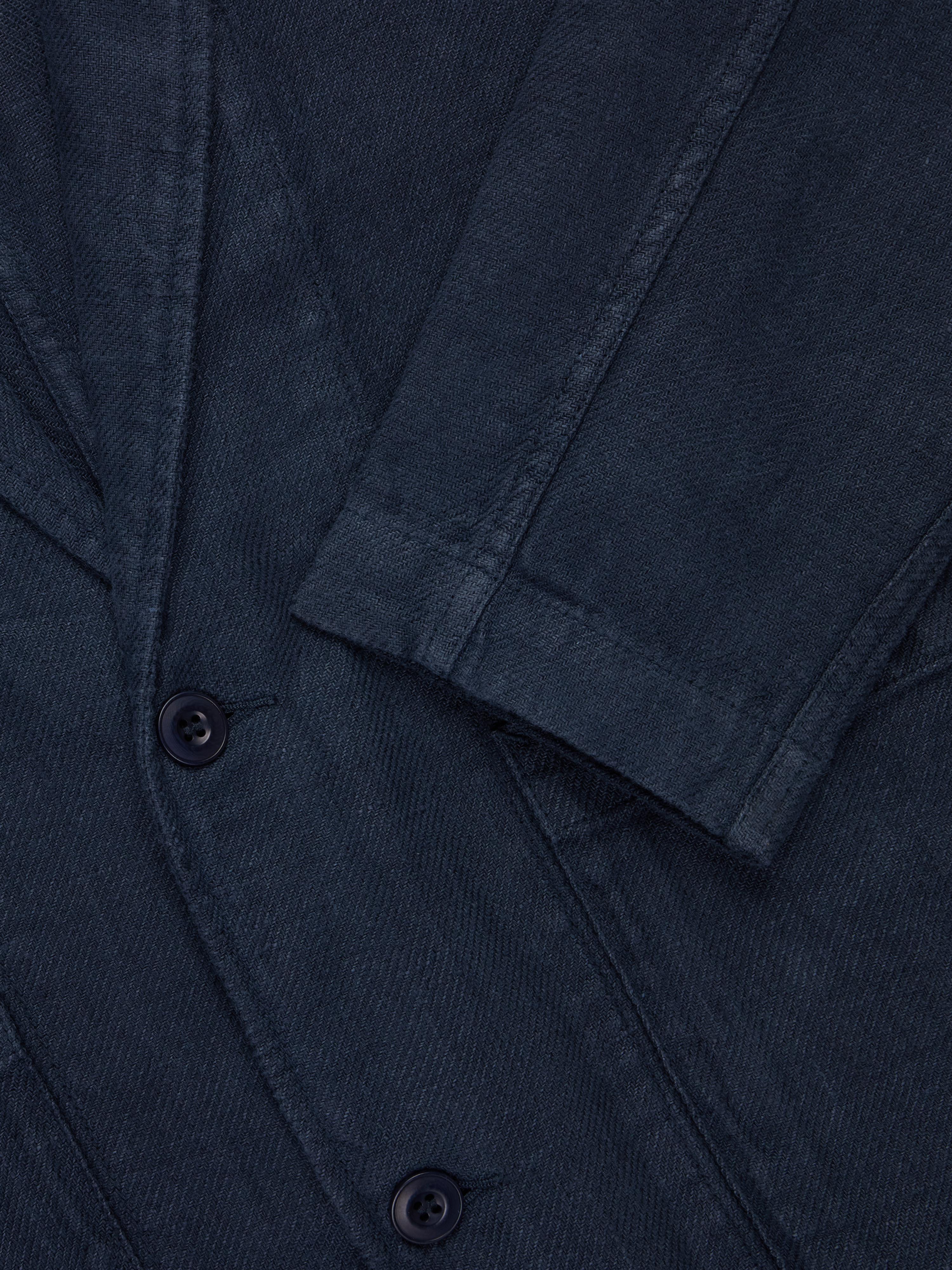 Work Blazer ~ Midnight Linen – 3sixteen