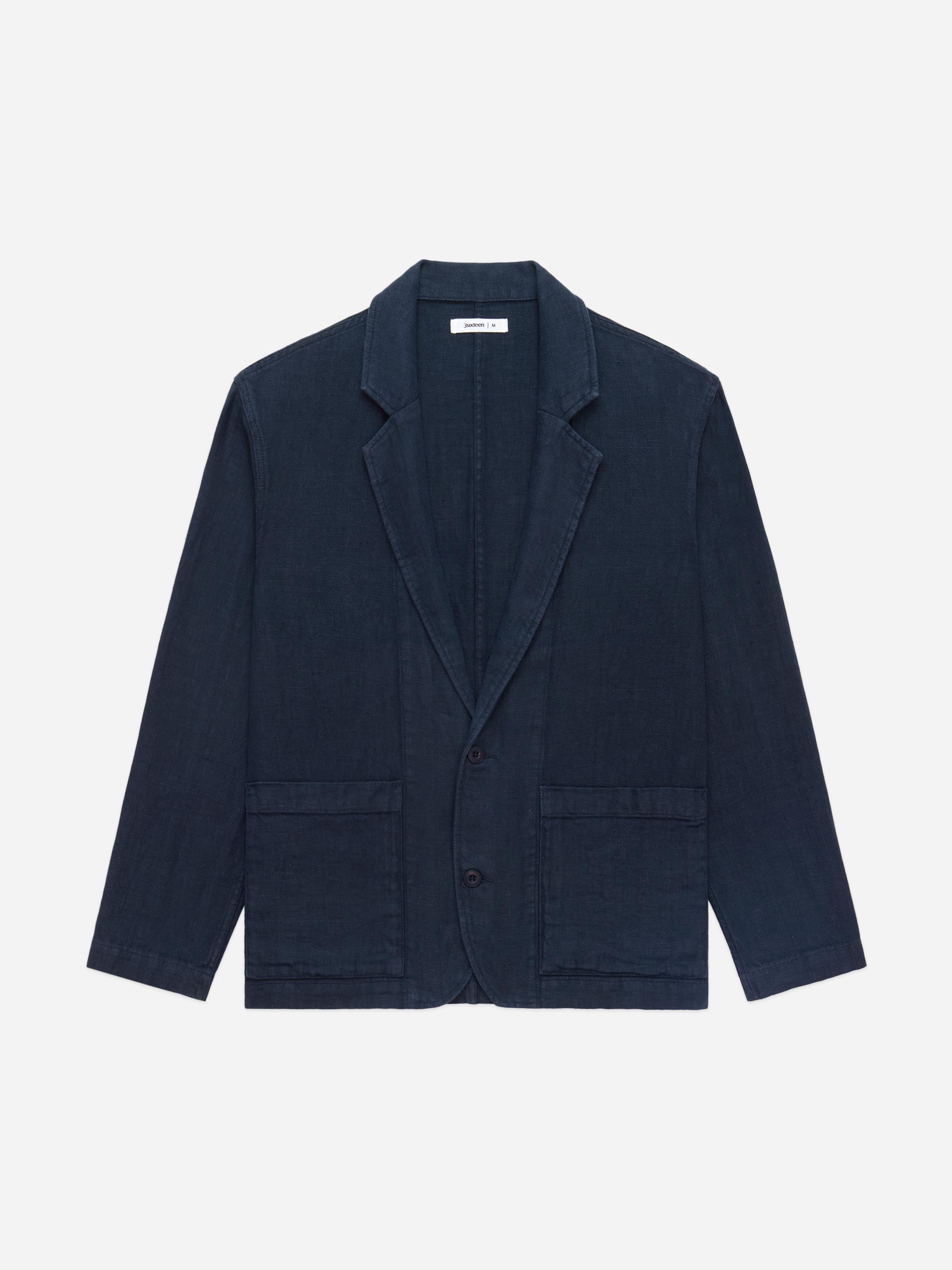 Work Blazer ~ Midnight Linen – 3sixteen