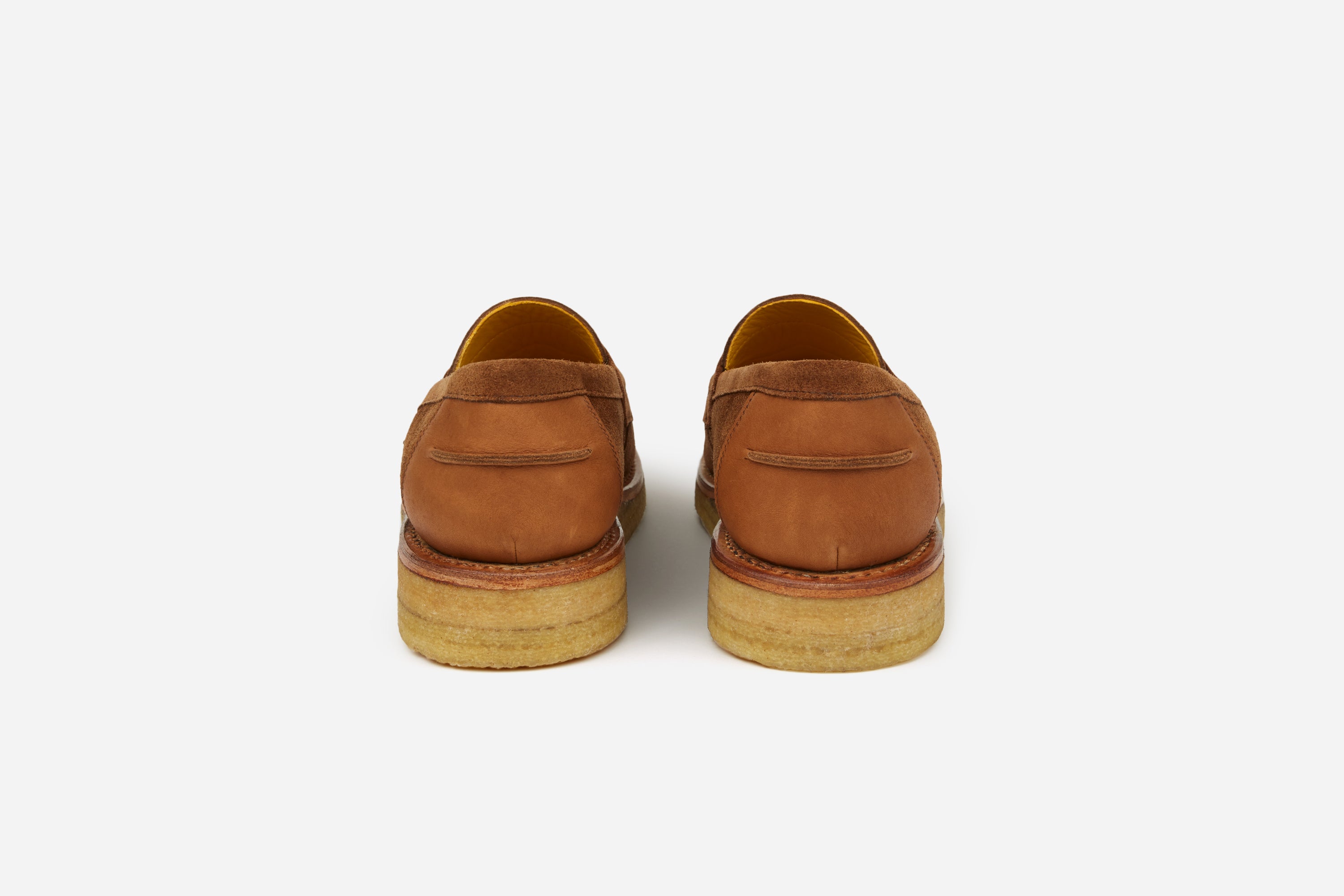 Crepe Wedge Loafer ~ Tan Snuff Suede – 3sixteen