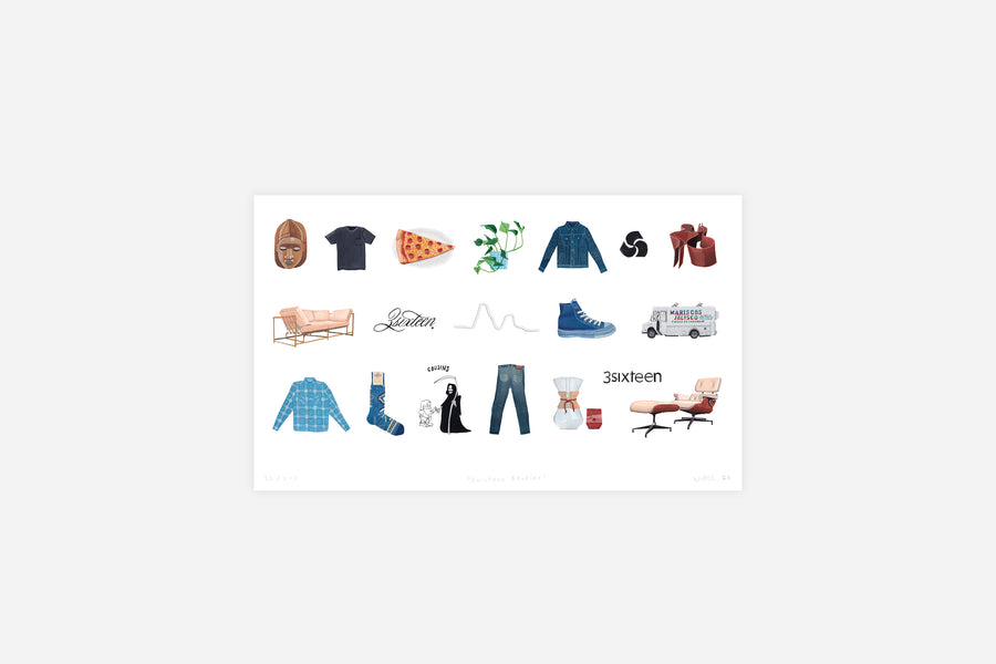 "Artifacts" Print ~ Andrew Watch for 3sixteen