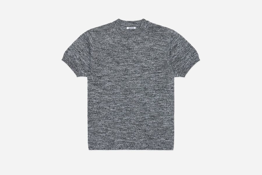 Knit T-Shirt ~ Black Marled Yarn