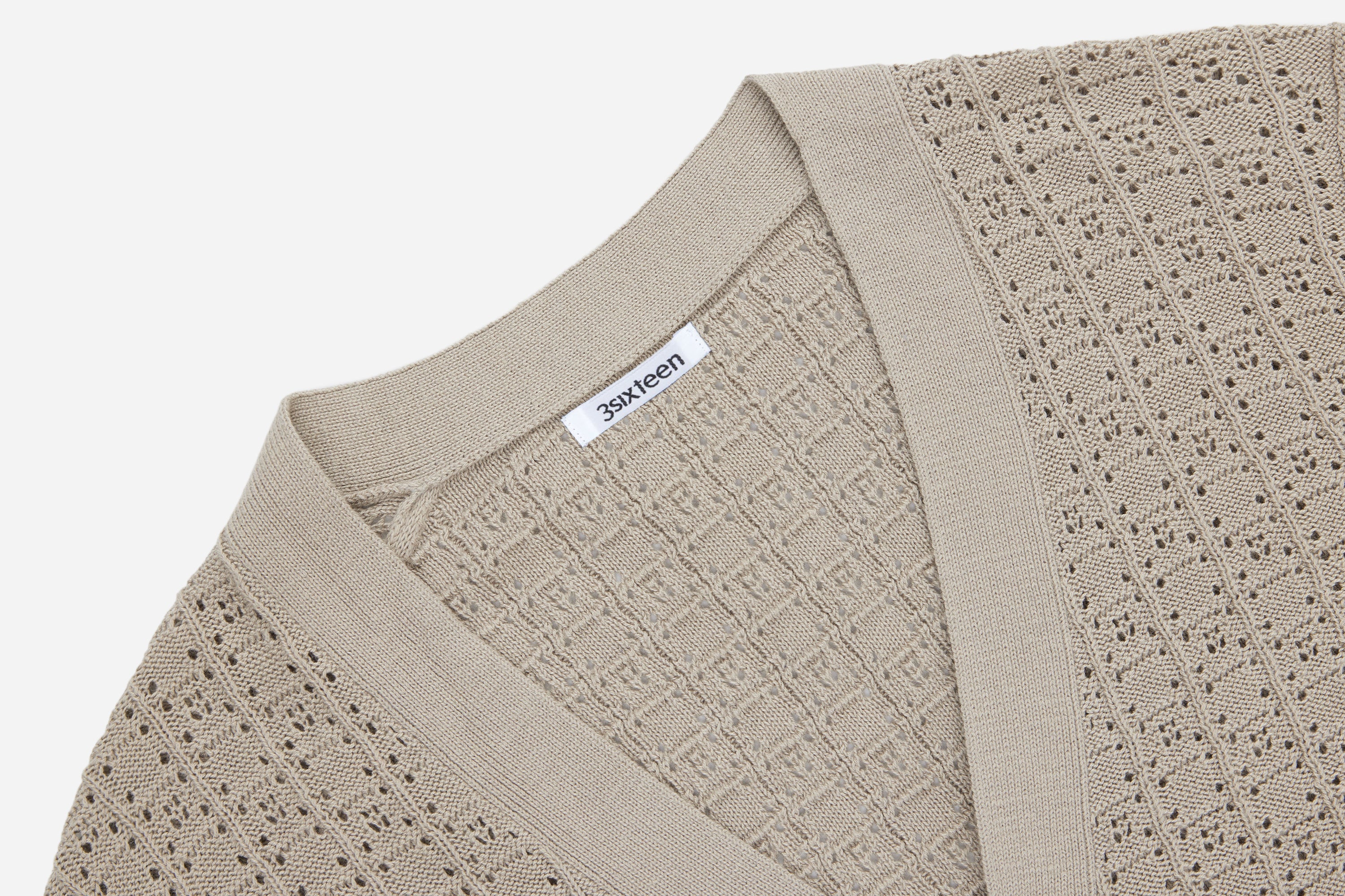 Classic Cardigan ~ Stone Domino – 3sixteen