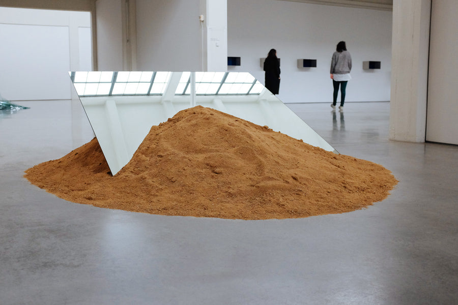 Sand and Mirror art installation.