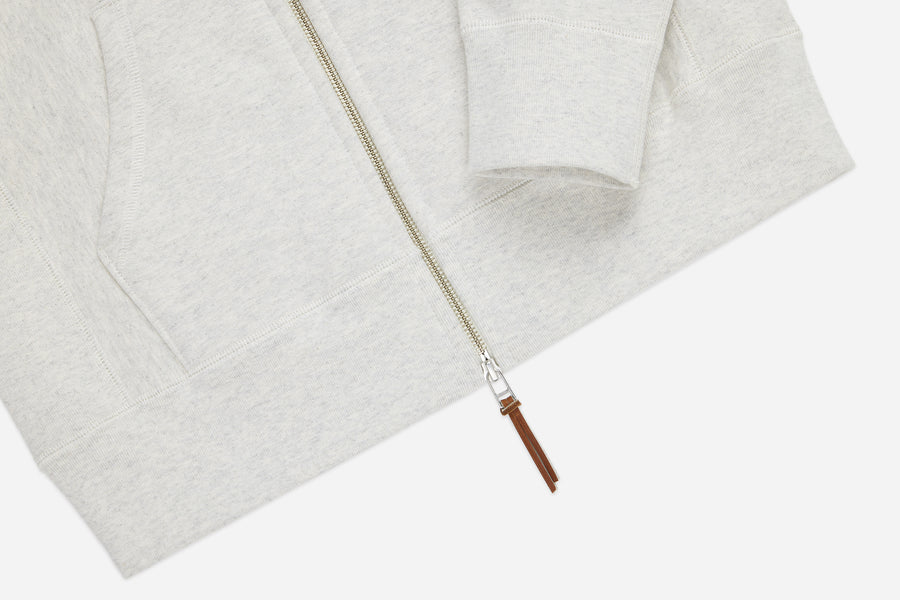 Heavyweight Zip Hoody ~ Oatmeal