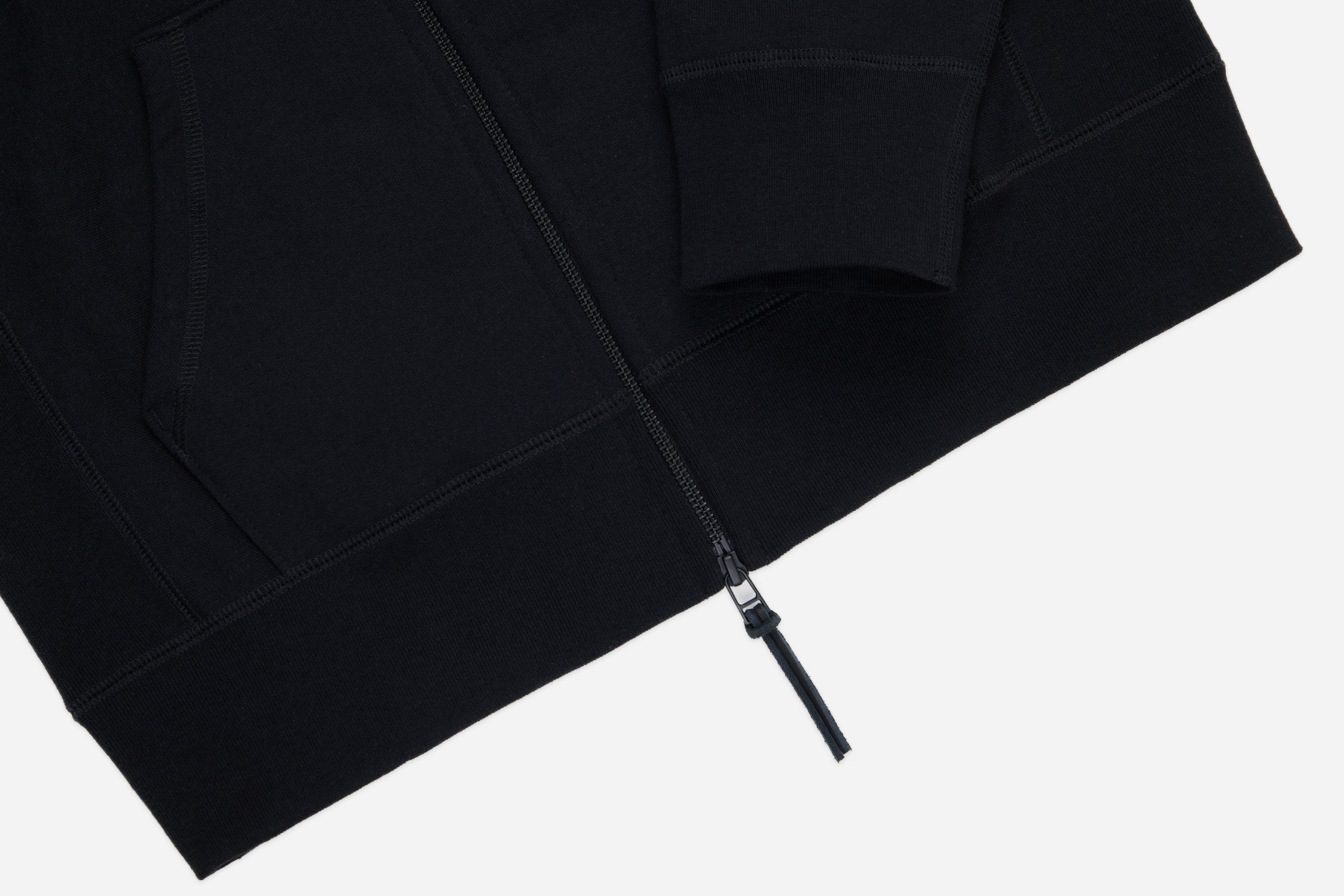 Heavyweight Zip Hoody ~ Black – 3sixteen