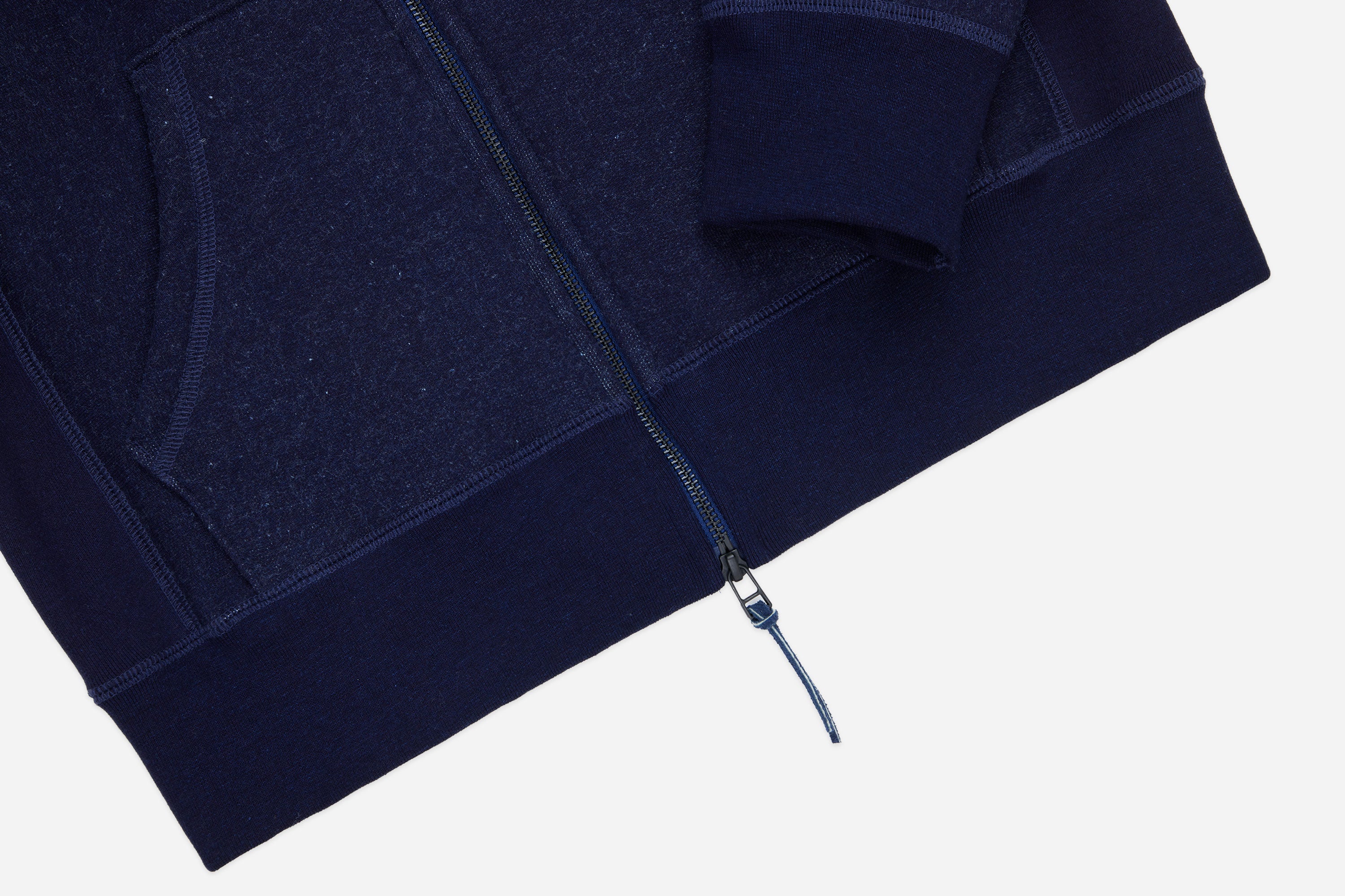 Heavyweight Zip Hoody ~ Indigo – 3sixteen