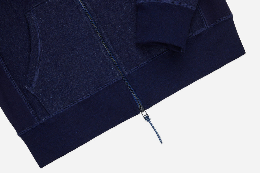 Heavyweight Zip Hoody ~ Indigo