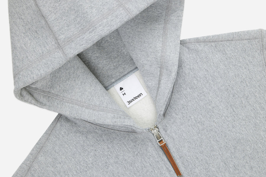 Heavyweight Zip Hoody ~ Grey