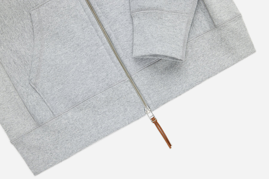 Heavyweight Zip Hoody ~ Grey